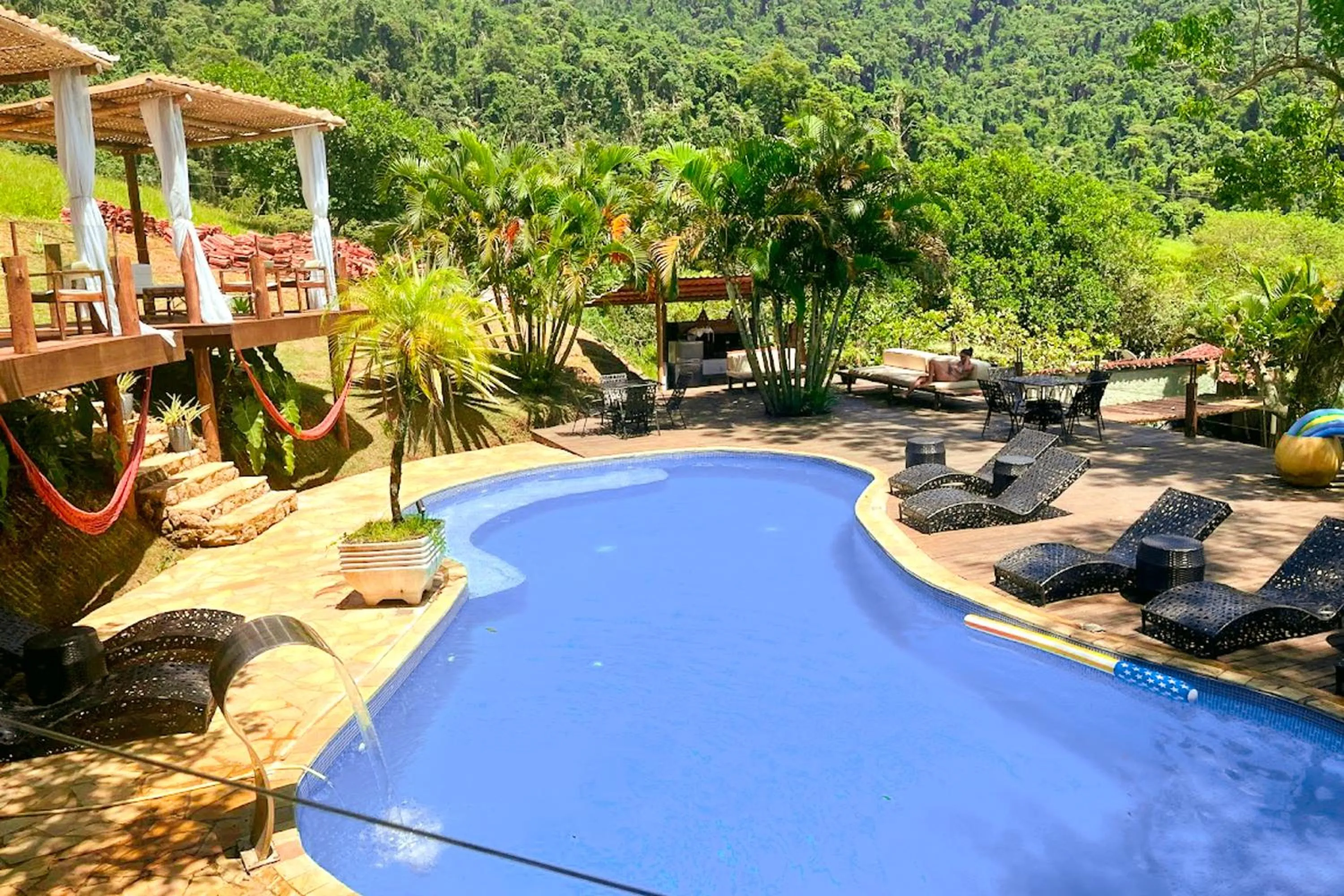 Pool view in Pousada Sonho Real