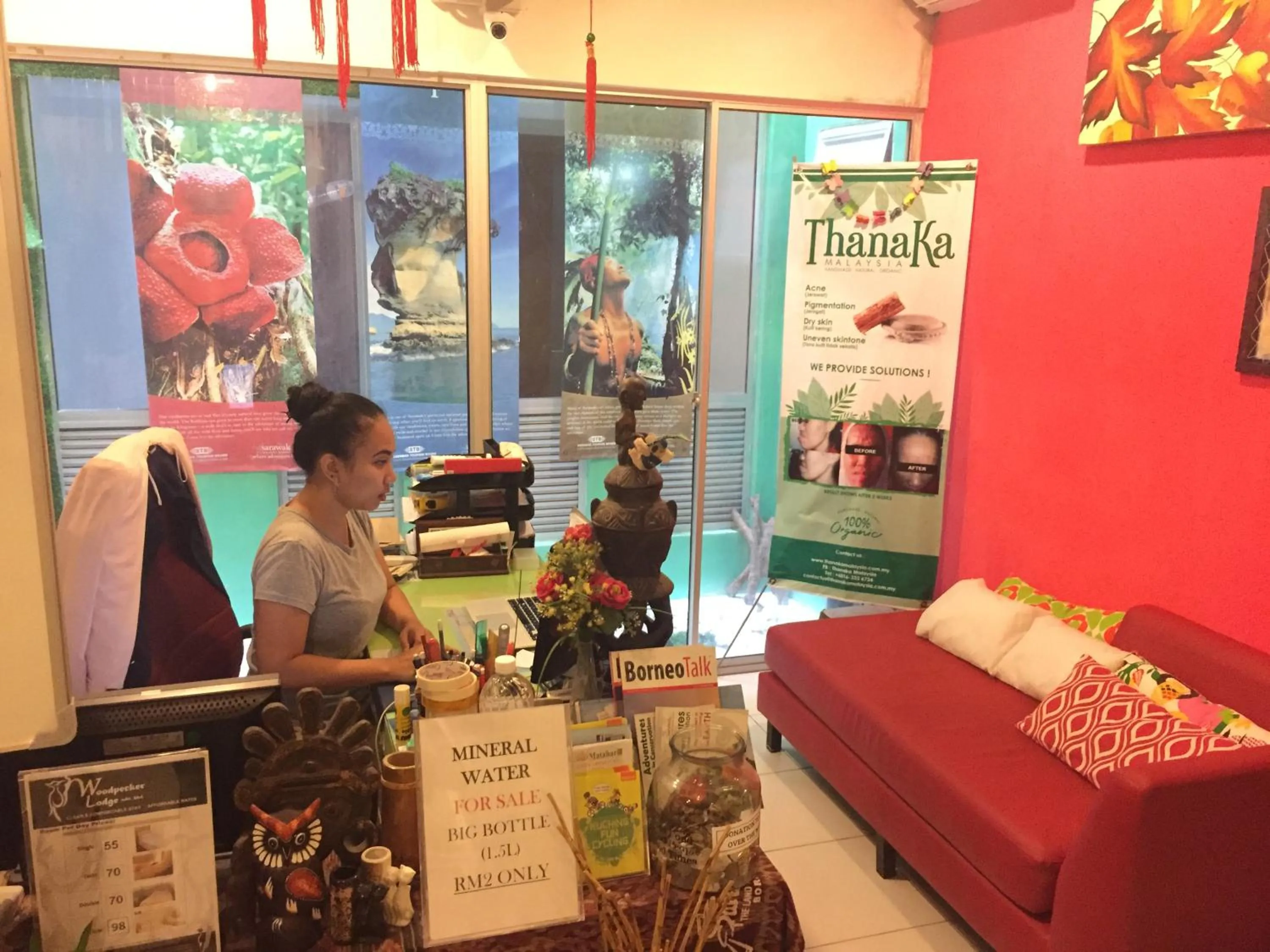 Staff in Woodpecker Lodge, Kuching