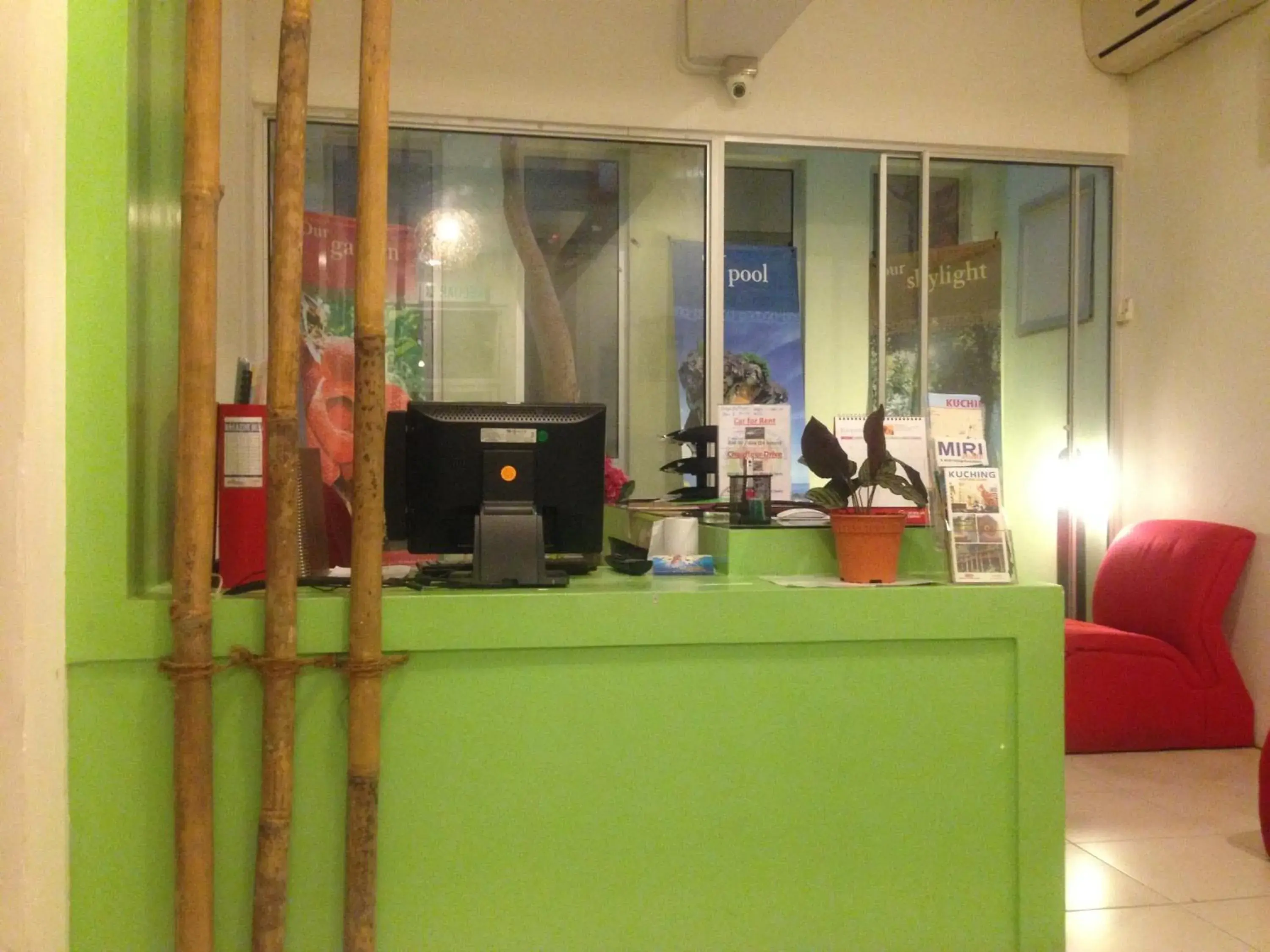 Lobby or reception in Woodpecker Lodge, Kuching Lobby or reception in Woodpecker Lodge, Kuching