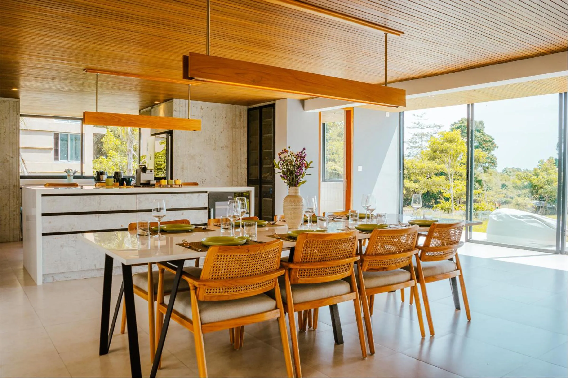 kitchen in Villa Avocagolf Uluwatu by Nakula