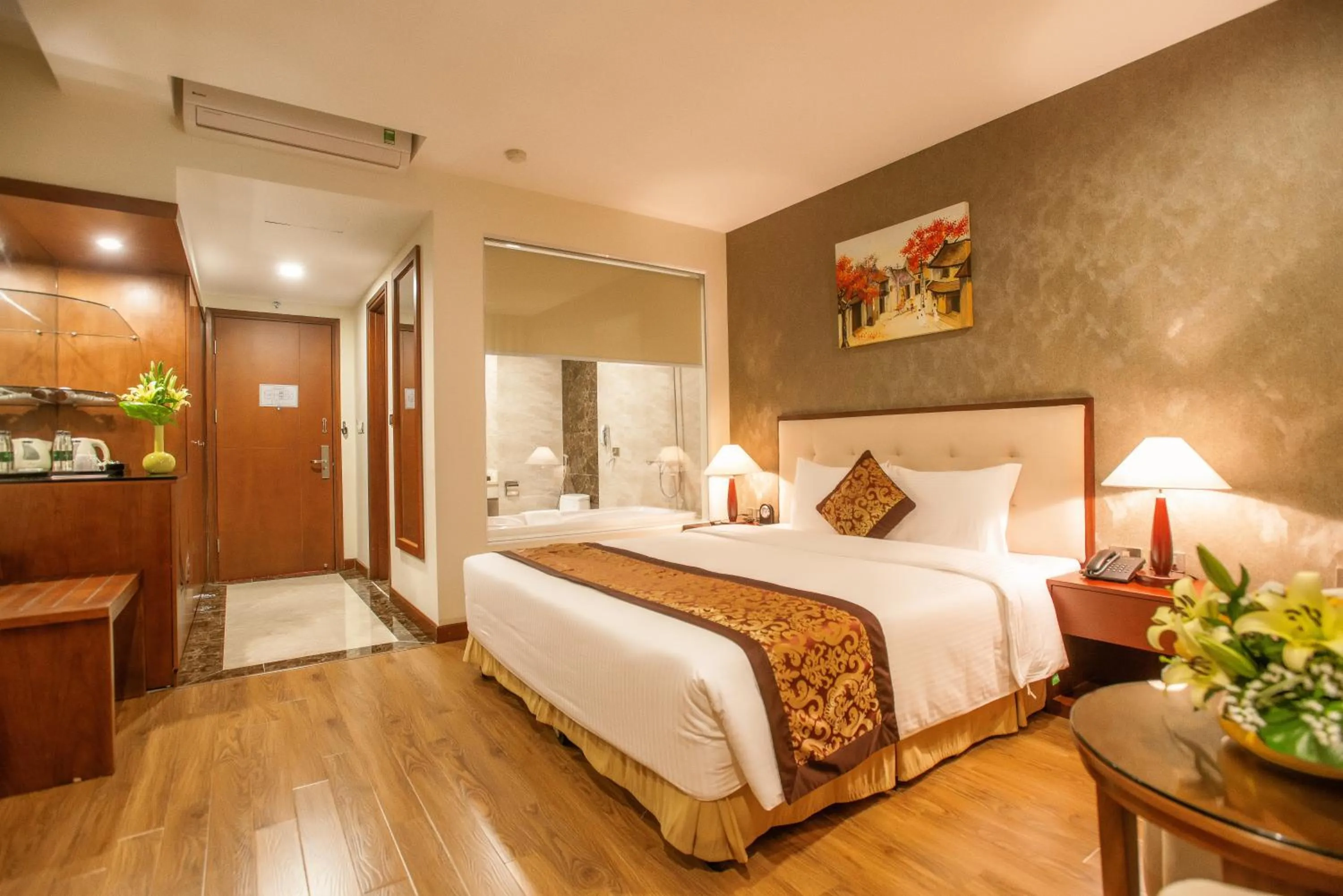 Bedroom, Bed in Muong Thanh Grand Bac Giang Hotel
