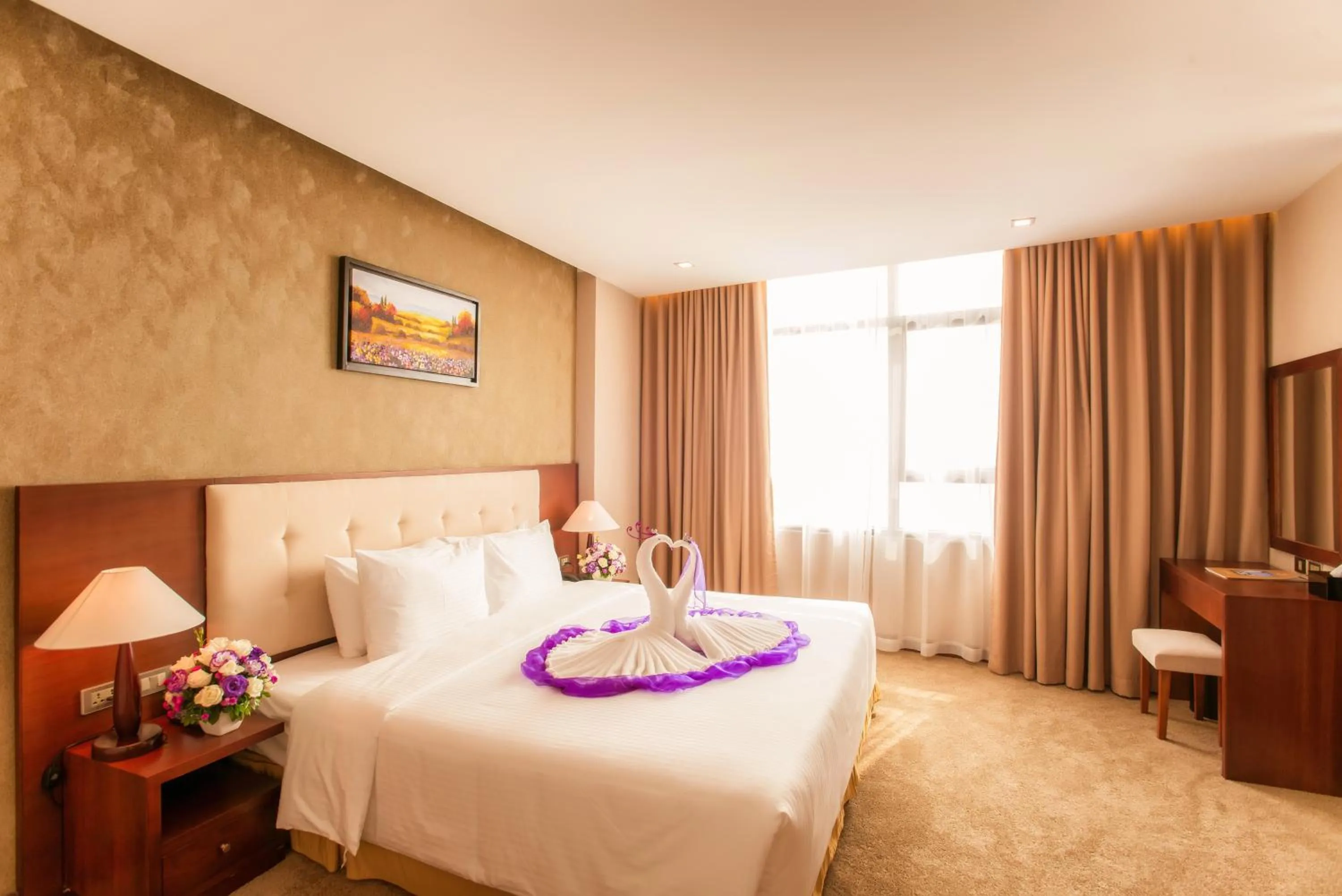 Bedroom, Bed in Muong Thanh Grand Bac Giang Hotel