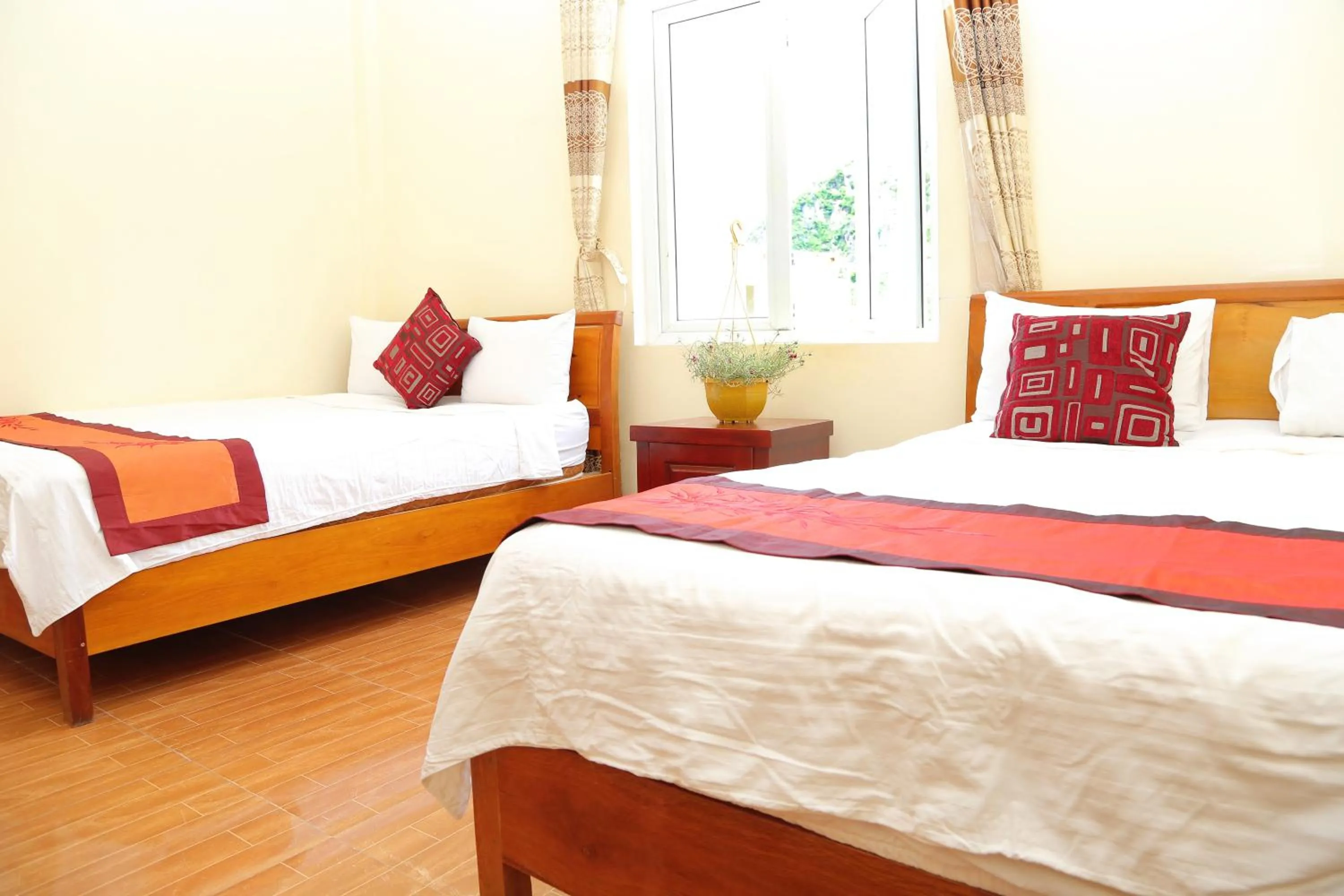 Bed in Thien Thanh Hotel