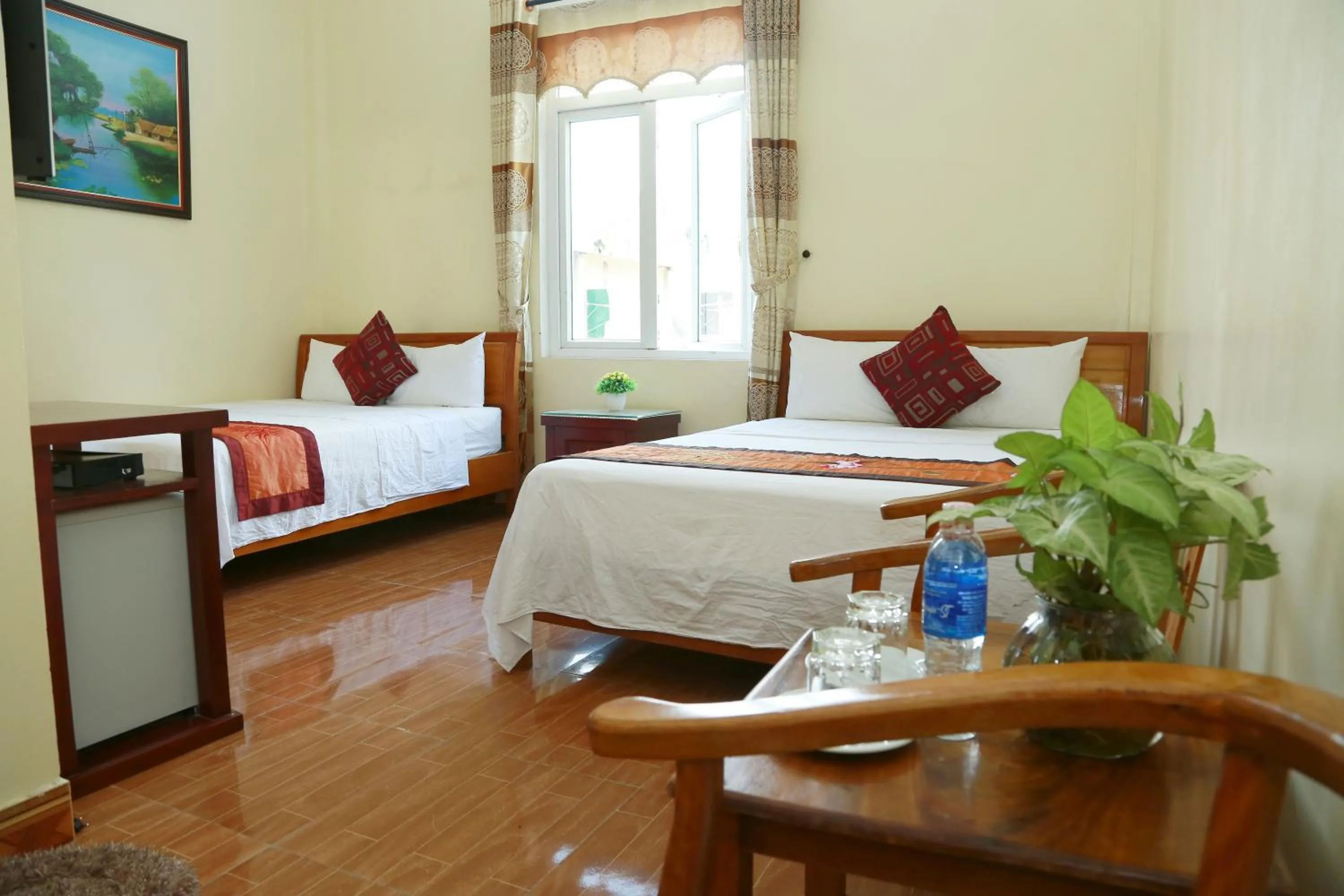 Bed in Thien Thanh Hotel