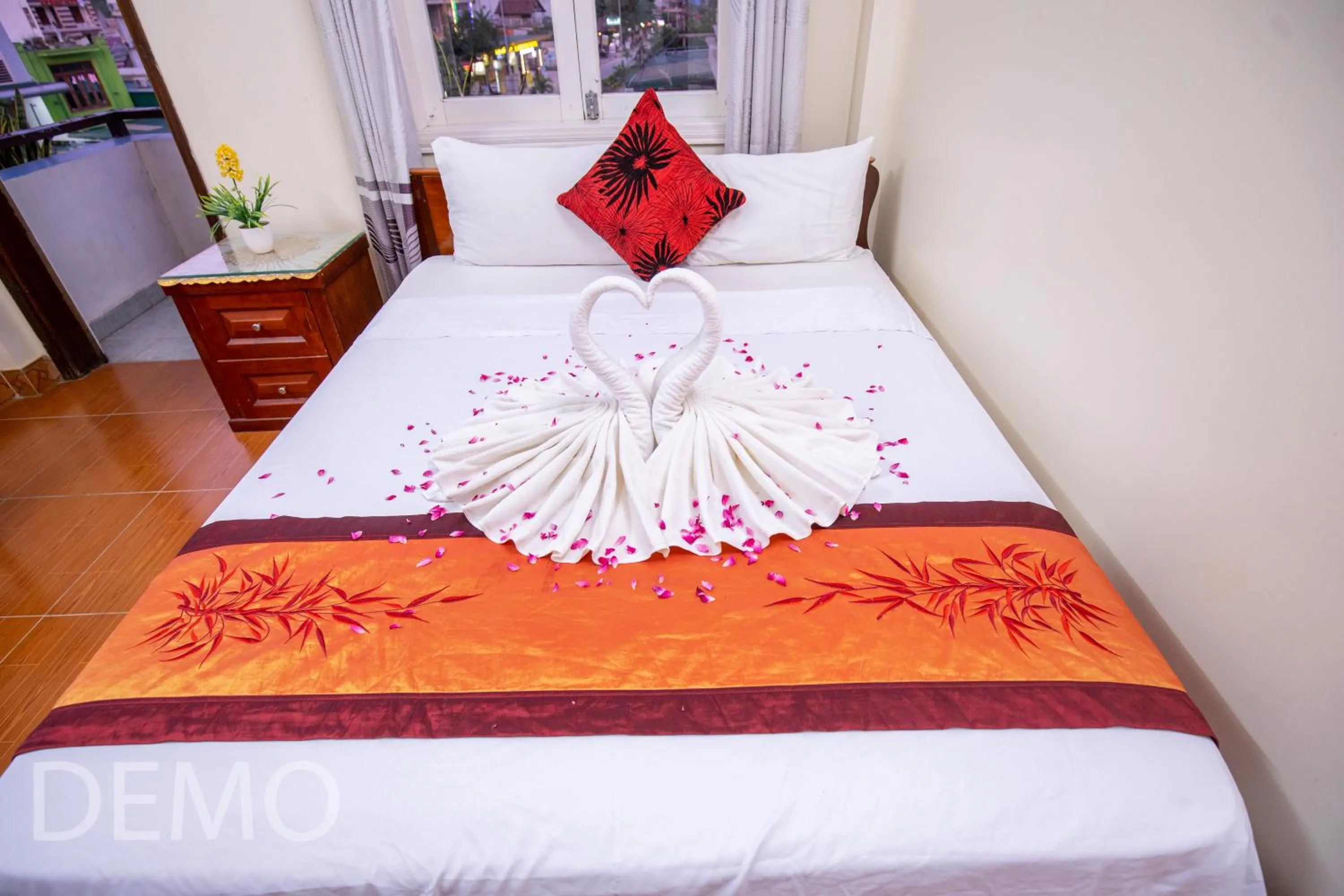 Bed in Thien Thanh Hotel