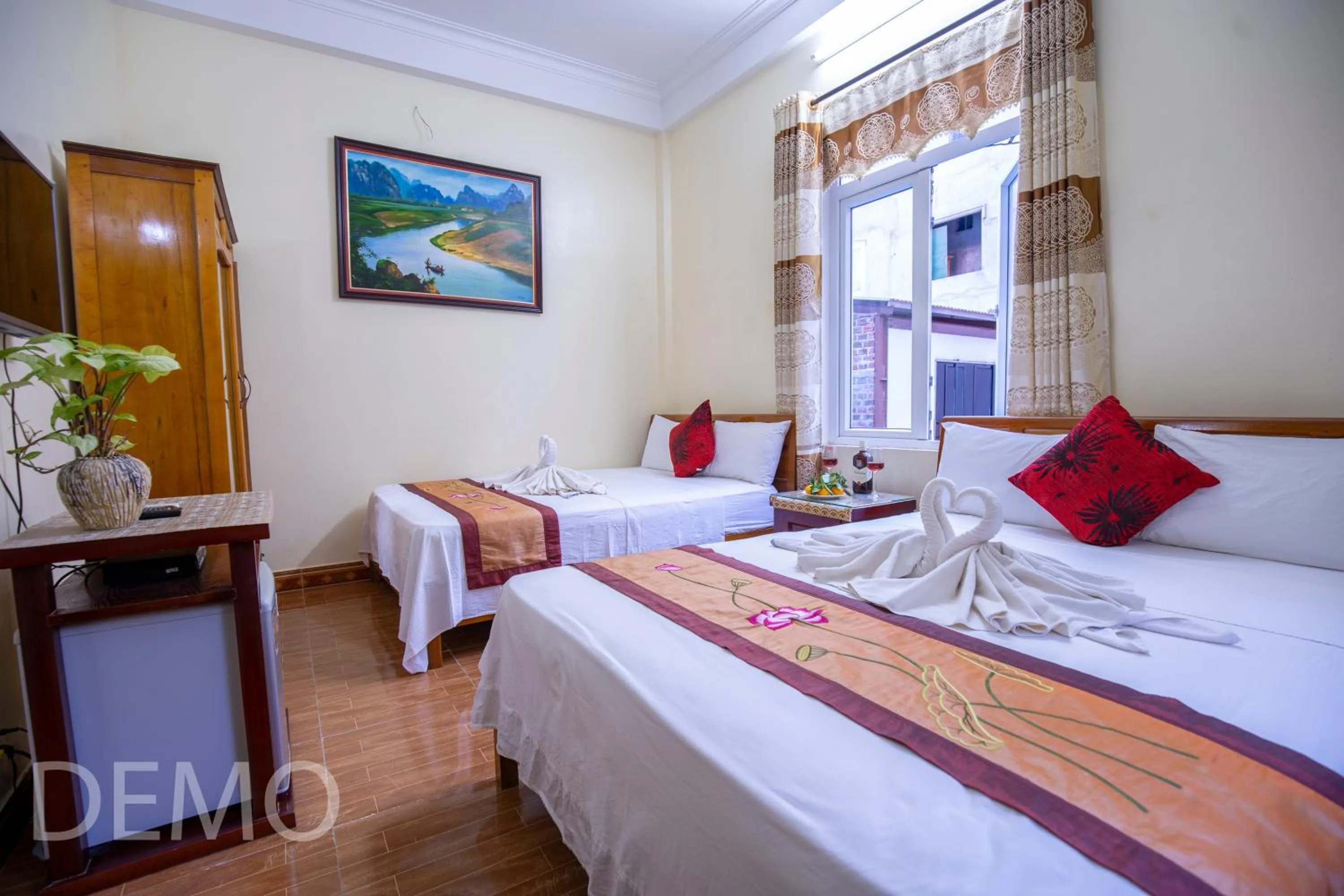 Bed in Thien Thanh Hotel