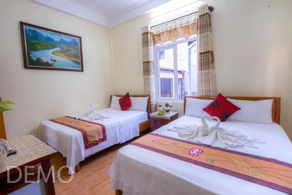 Bed in Thien Thanh Hotel