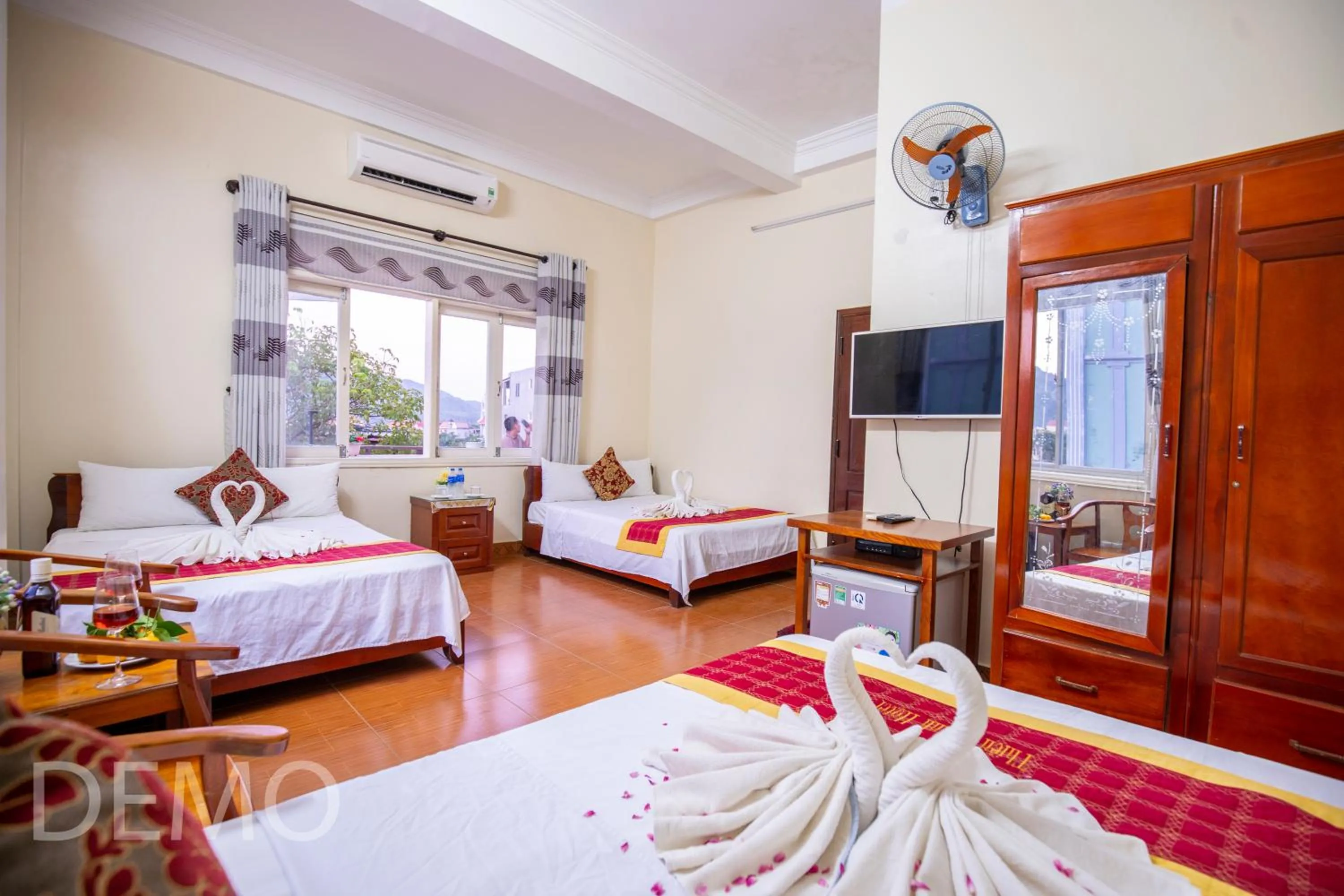 Bed in Thien Thanh Hotel