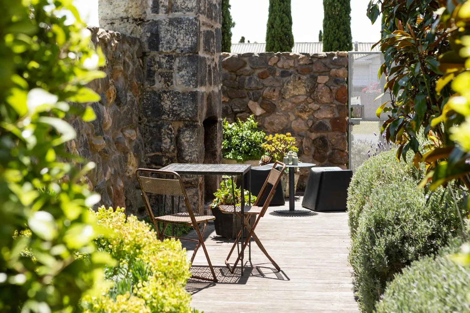 Garden view in Drift House