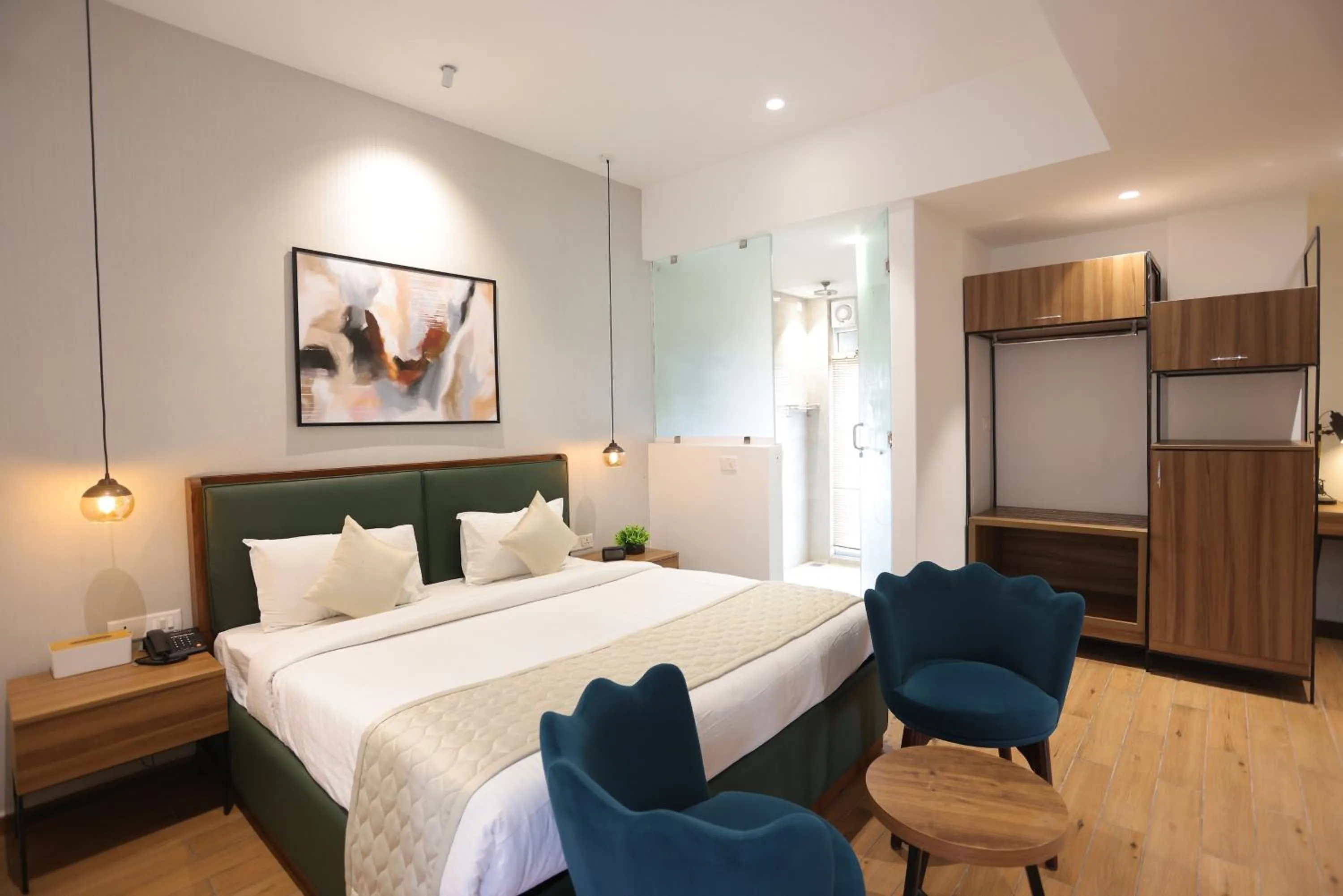 Photo of the whole room in Pondy Heights - Suites and Studios