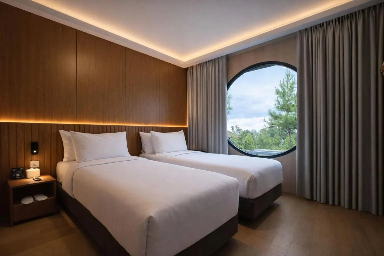 Bed in The Glamping at ARTOTEL Pelangi Park