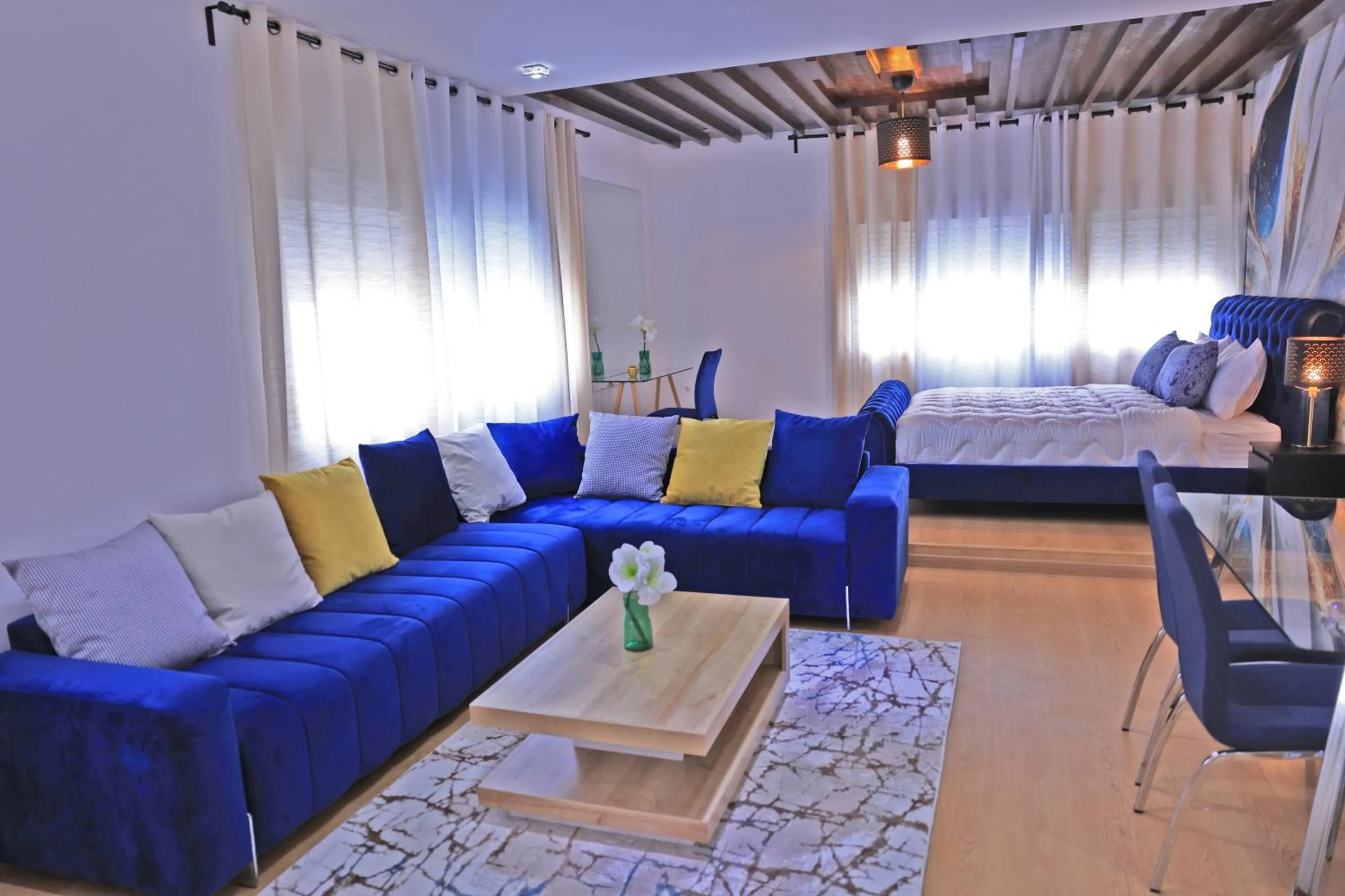 Bed in Hotel La Casa Blanca