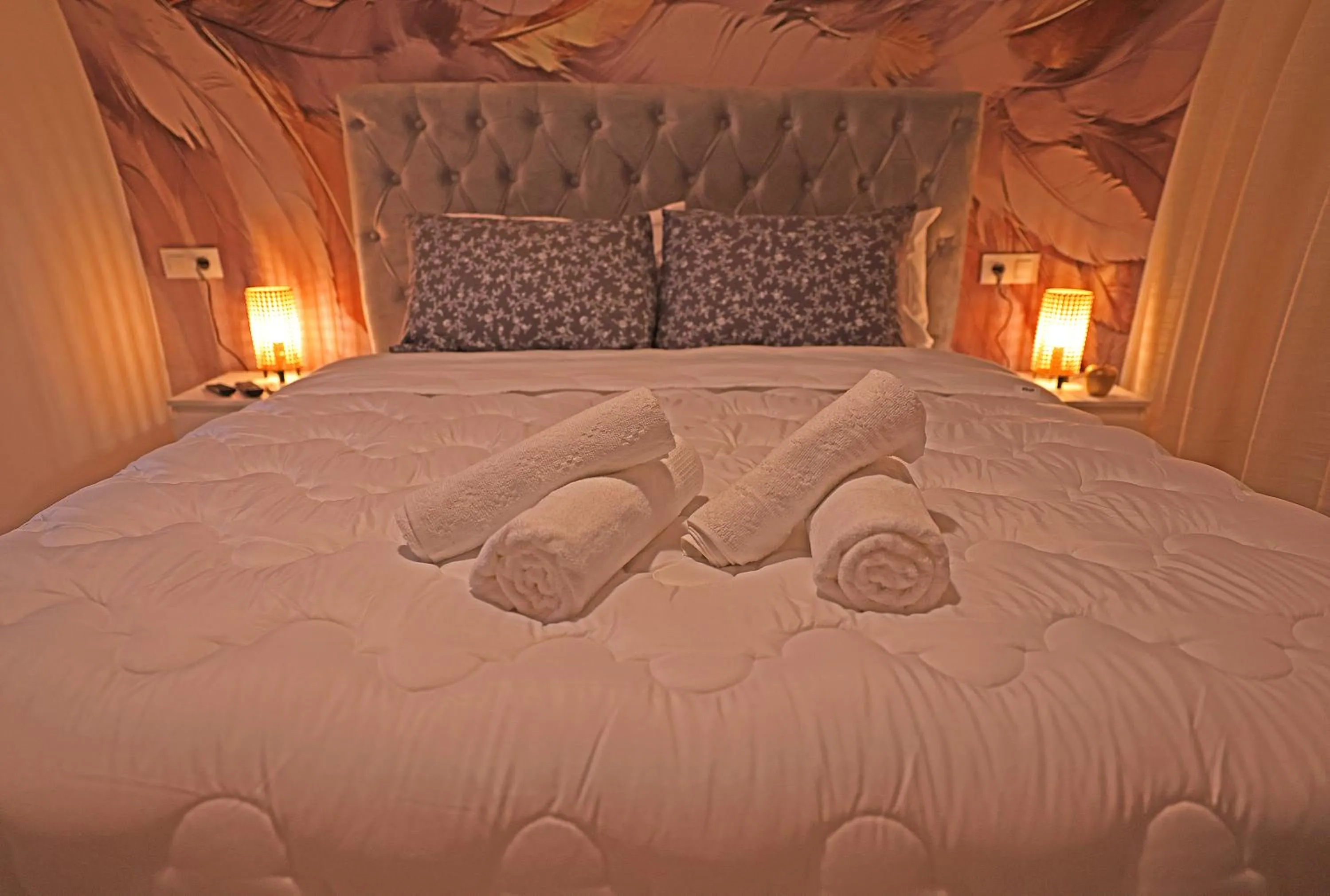 Bed in Hotel La Casa Blanca