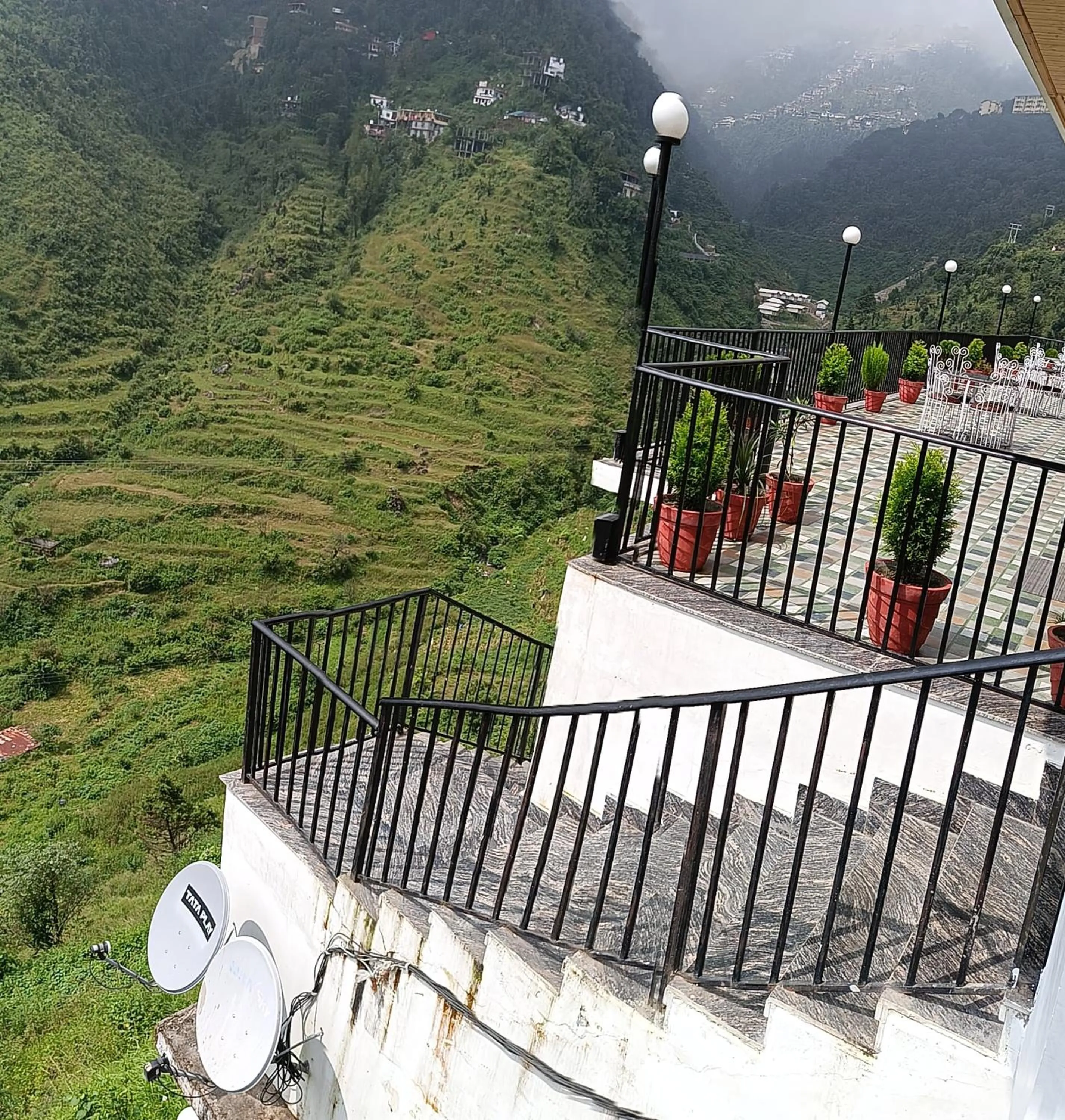 Patio in Rubystone Mussoorie A Leisure Resort