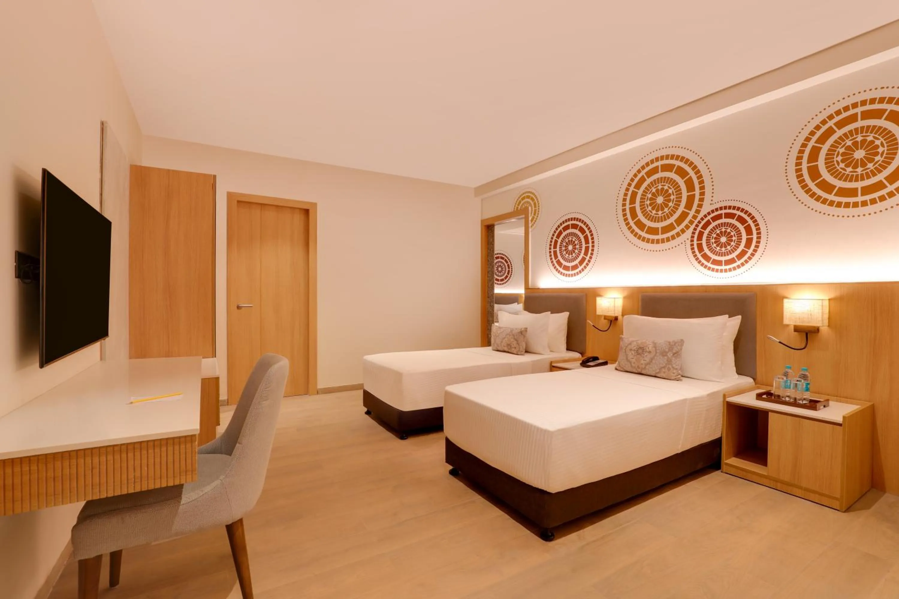 Bed in Lemon Tree Resort, Somnath