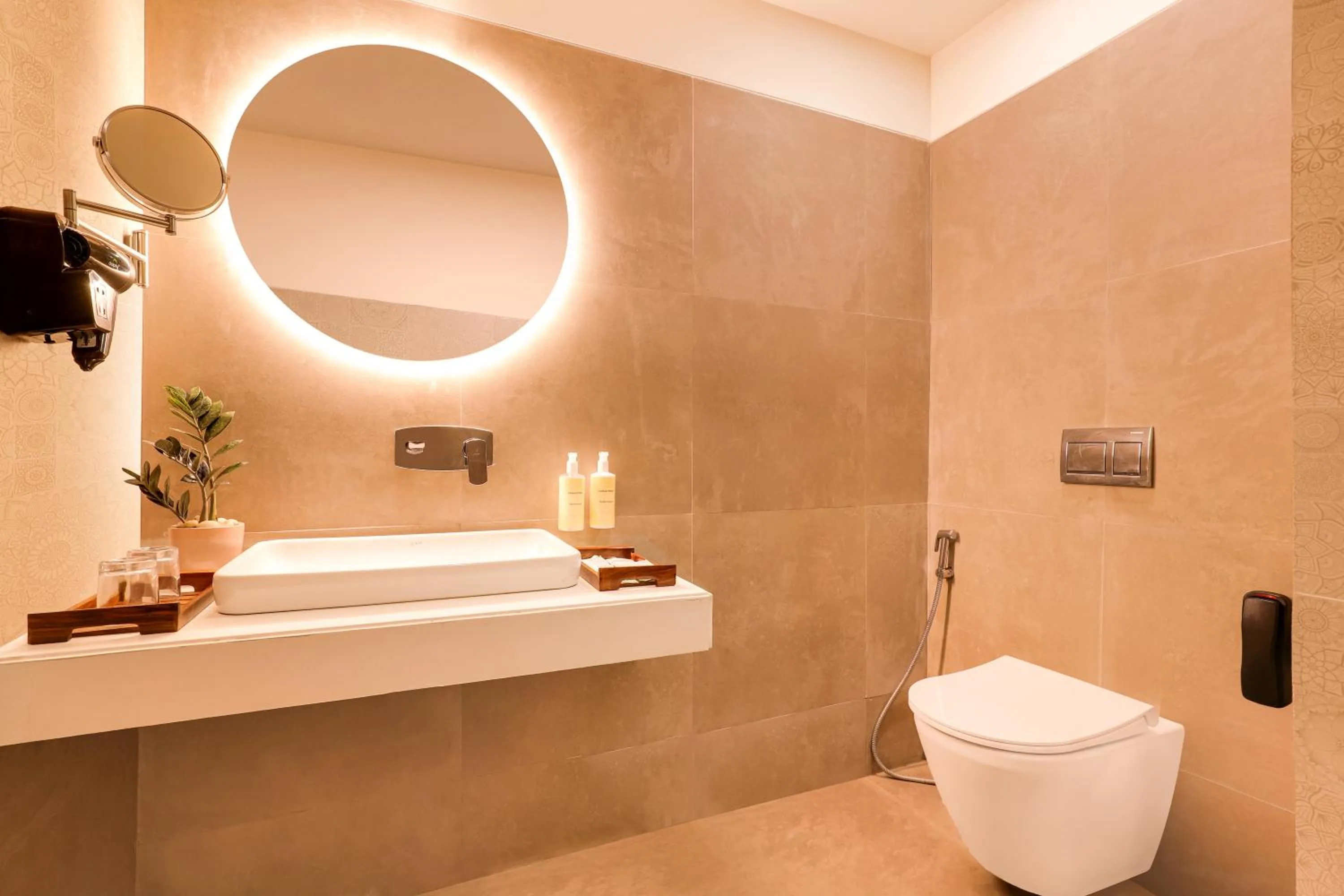 Bathroom in Lemon Tree Resort, Somnath