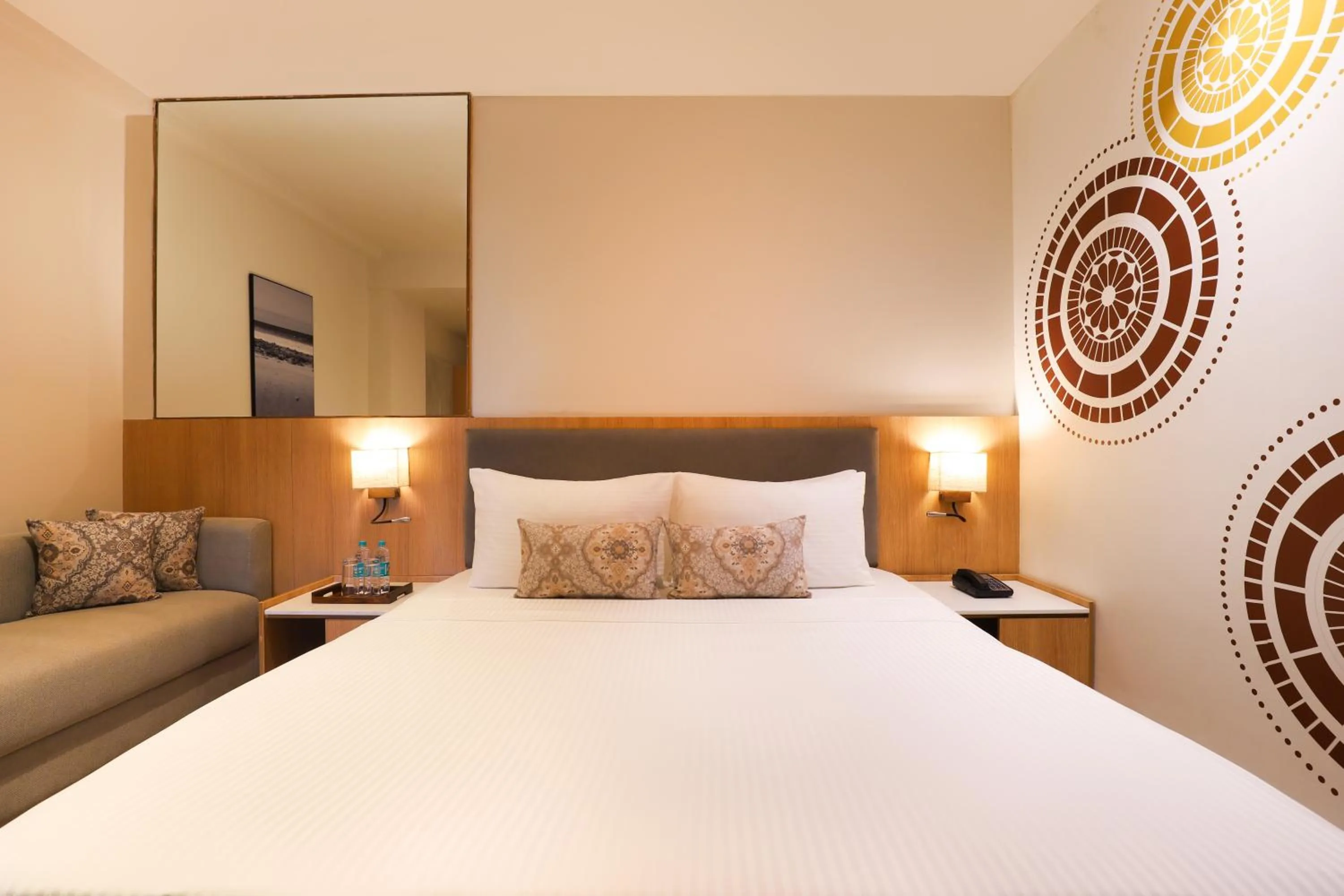 Bedroom, Bed in Lemon Tree Resort, Somnath