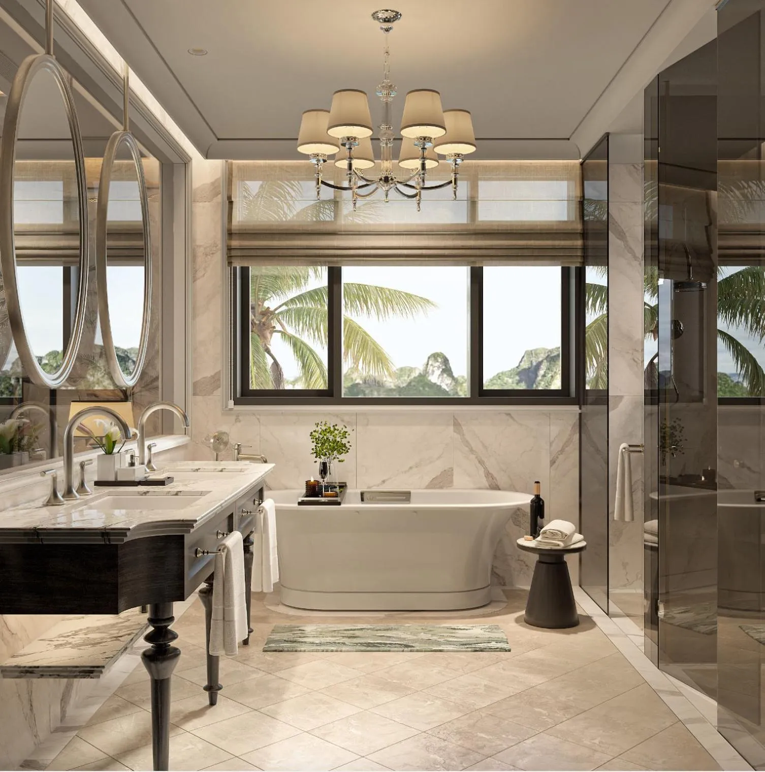 Bathroom in Wyndham Garden Sonasea Van Don