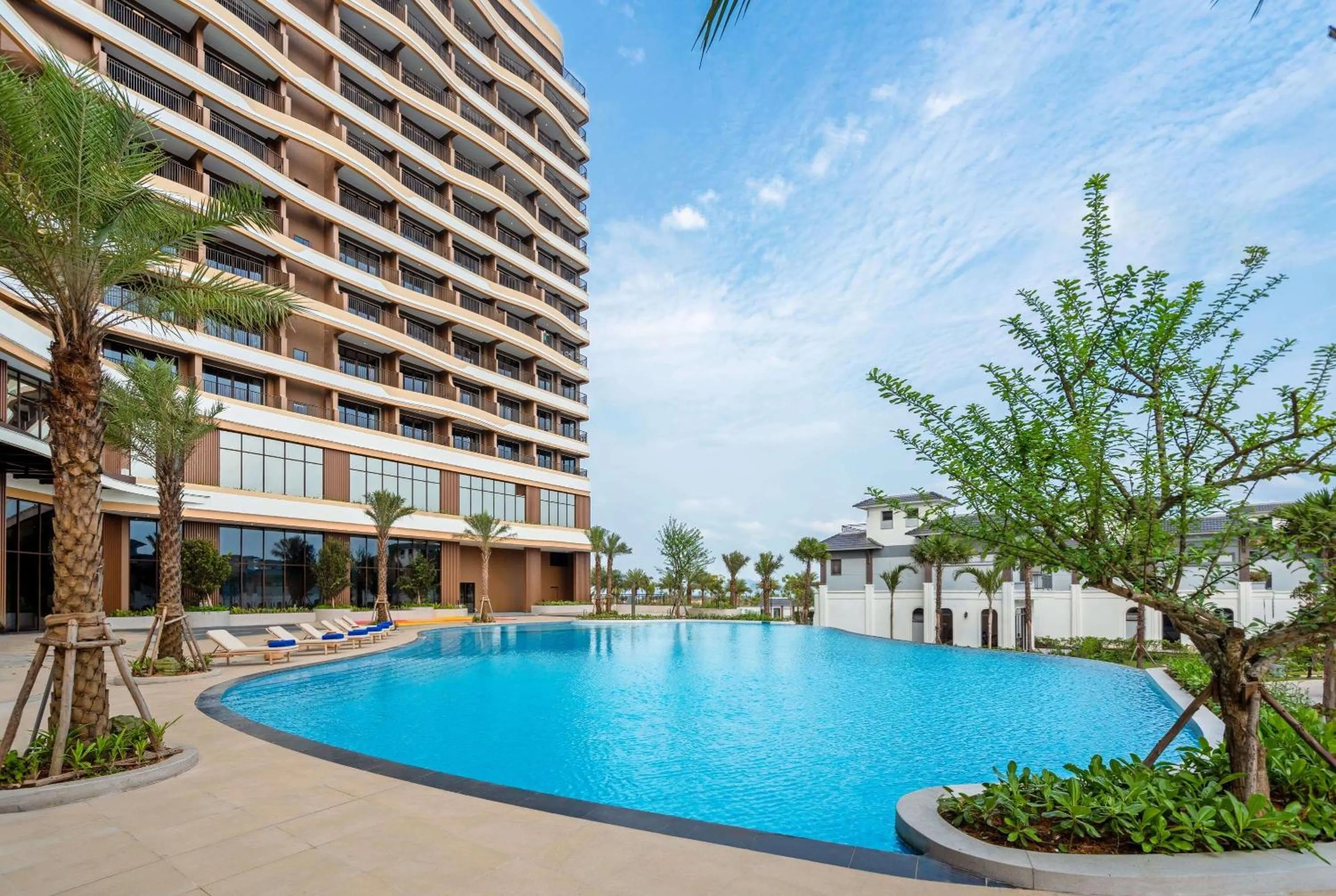 Pool view in Wyndham Garden Sonasea Van Don