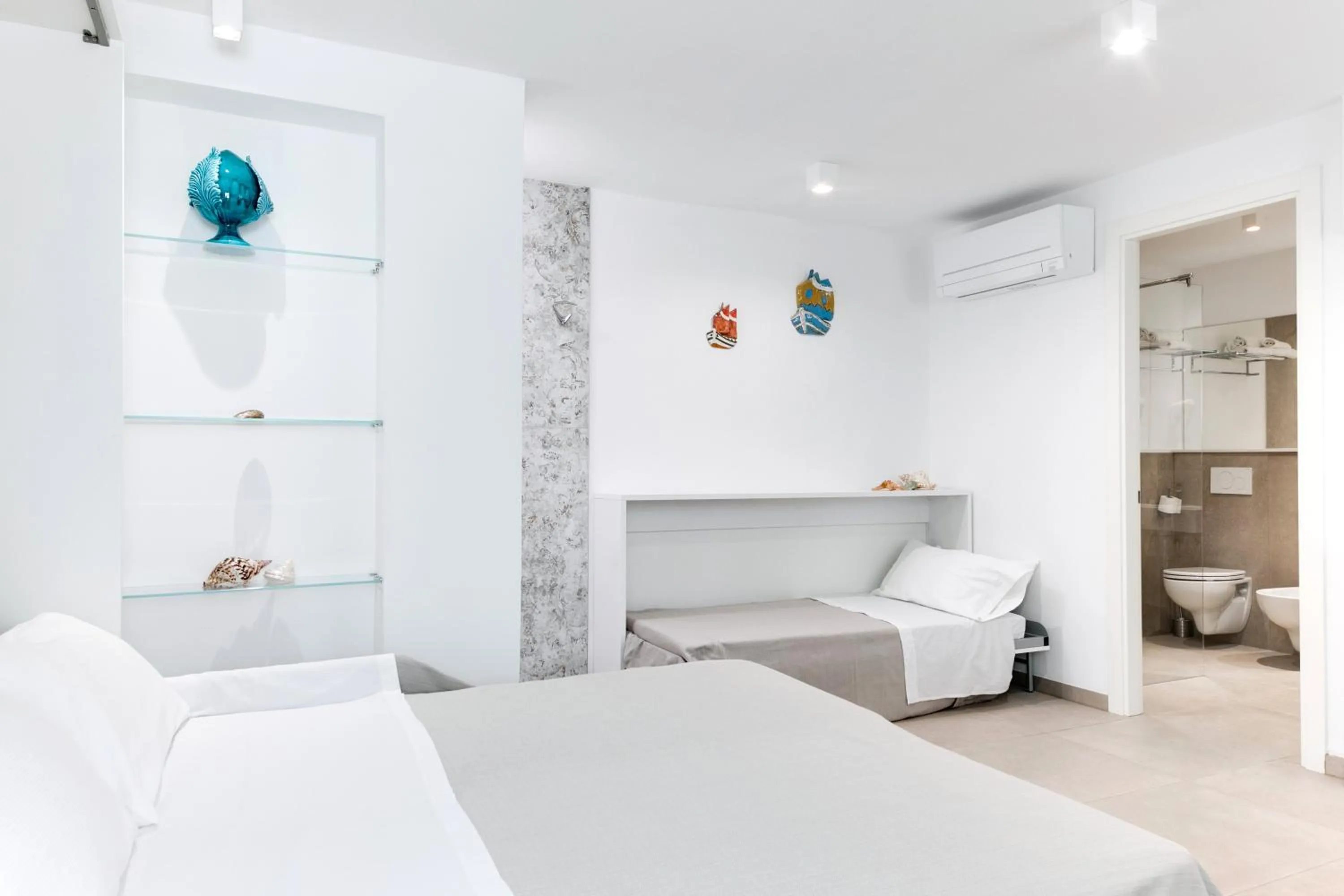 Bedroom, Bed in Residence Diffuso Arcobaleno