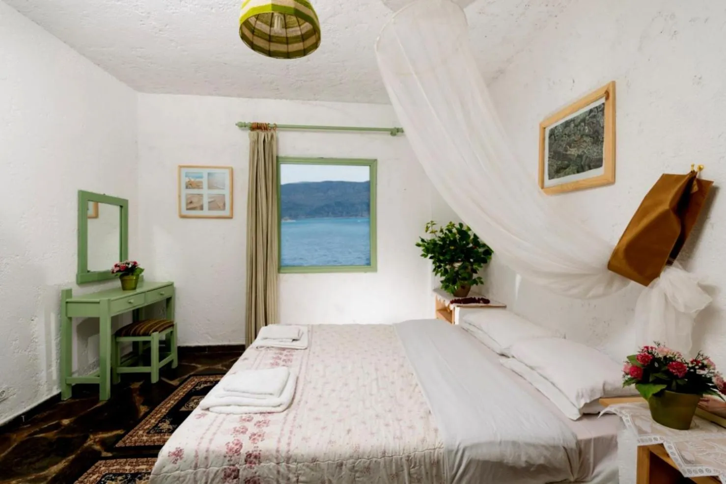 Bed in Elounda Collection Apartments