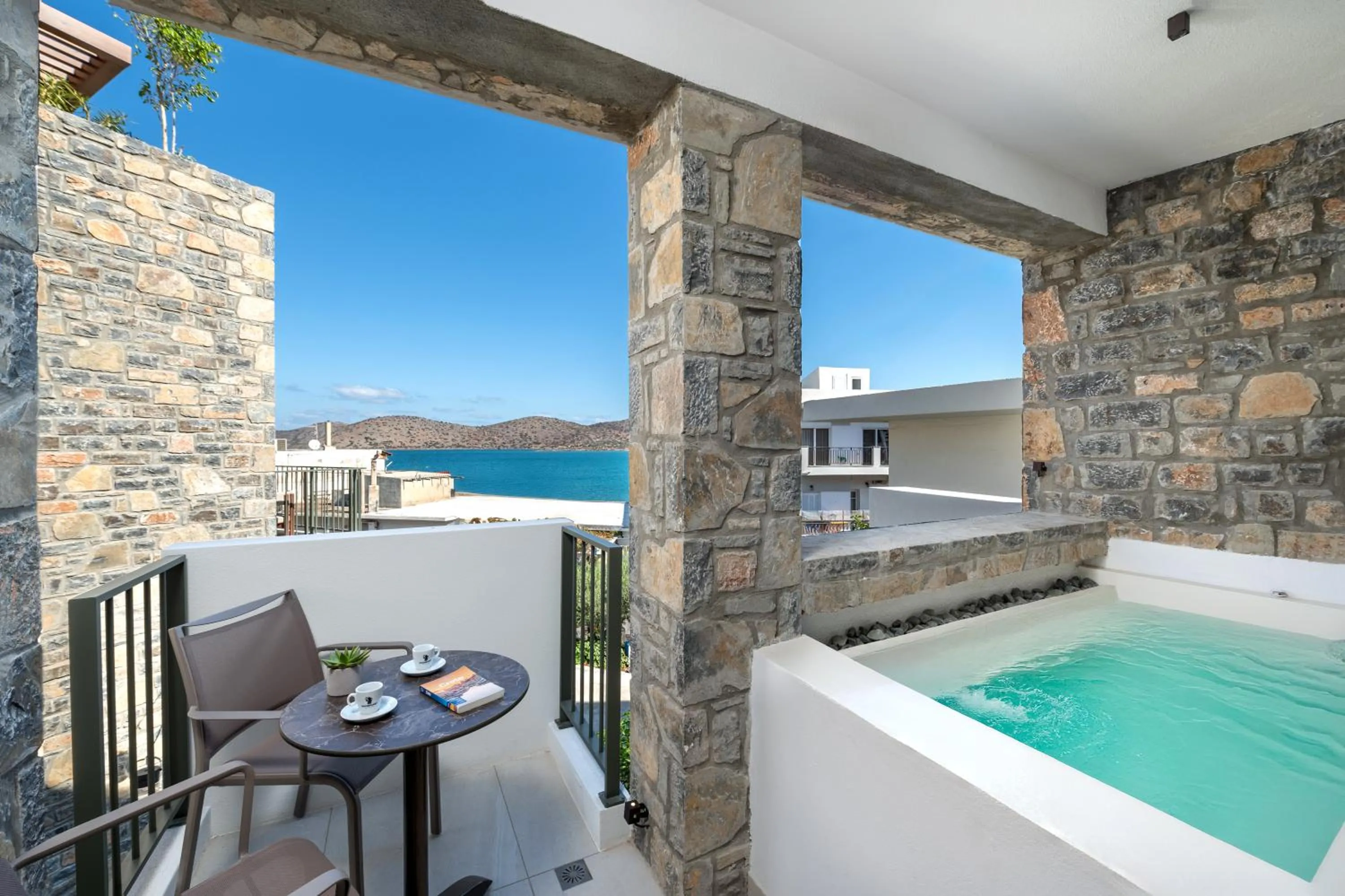 Premium Room with Jetted Tub & Partial Sea View in Elounda Stories Boutique Hotel