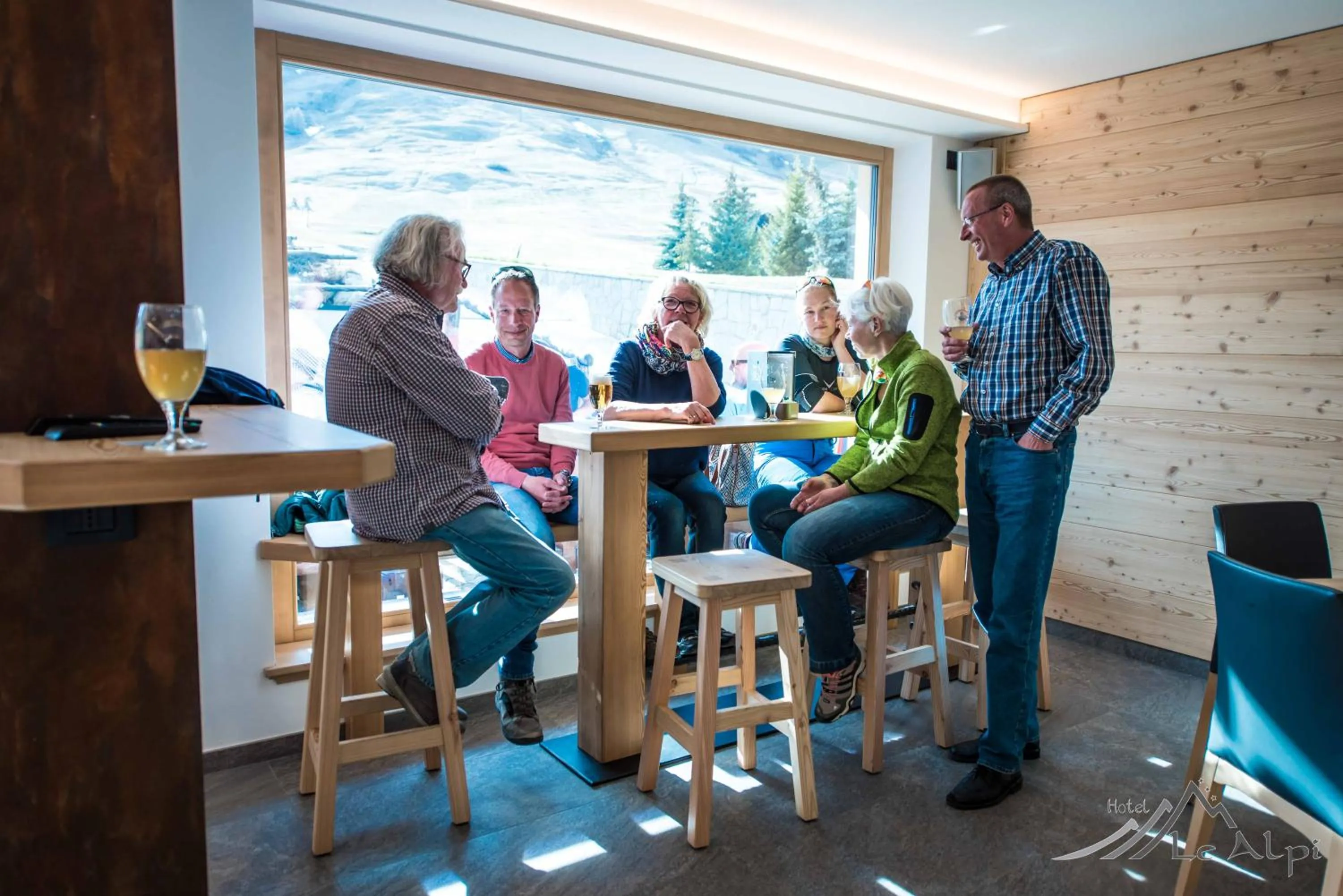 Lounge or bar in Hotel Le Alpi