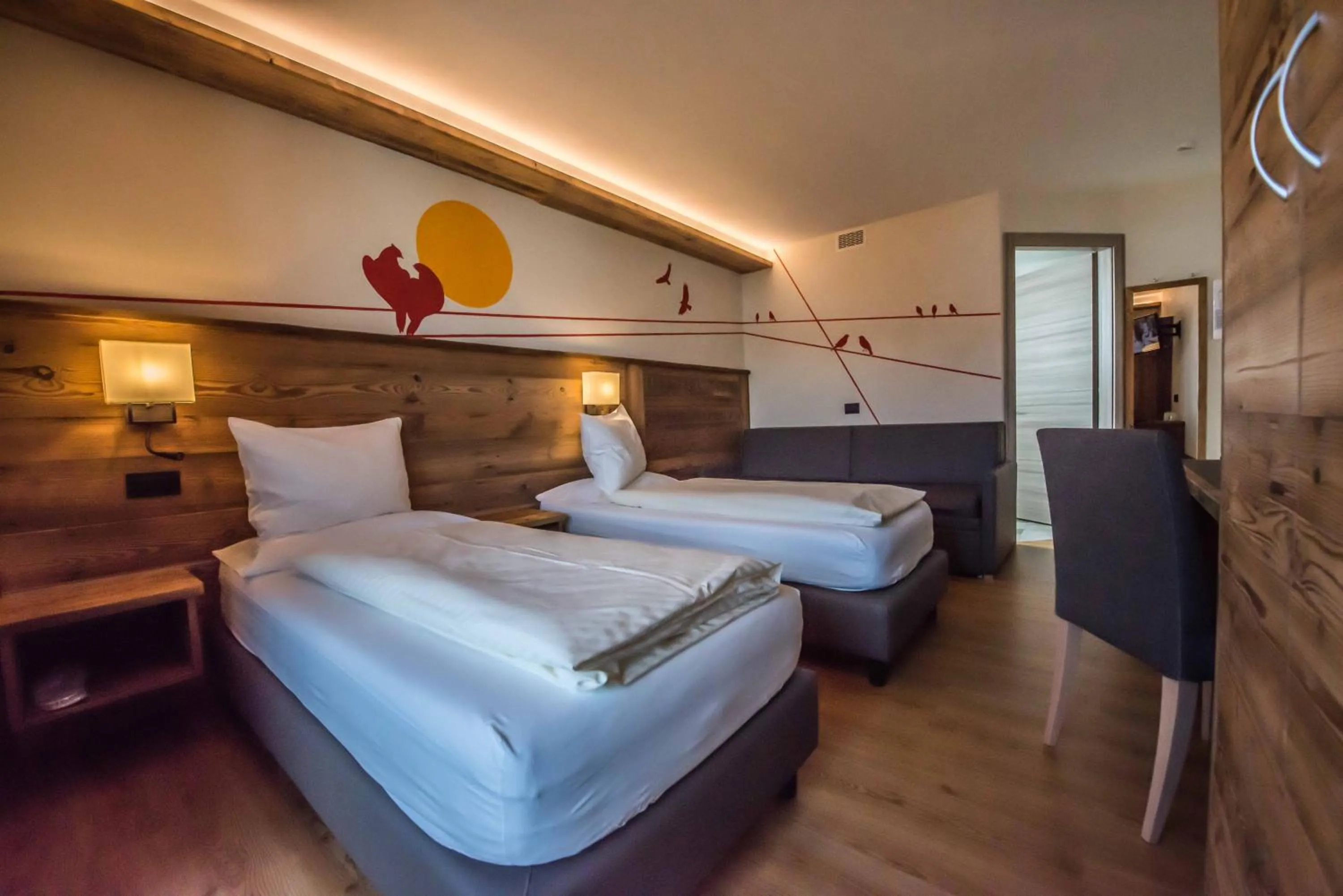 Bed in Hotel Le Alpi