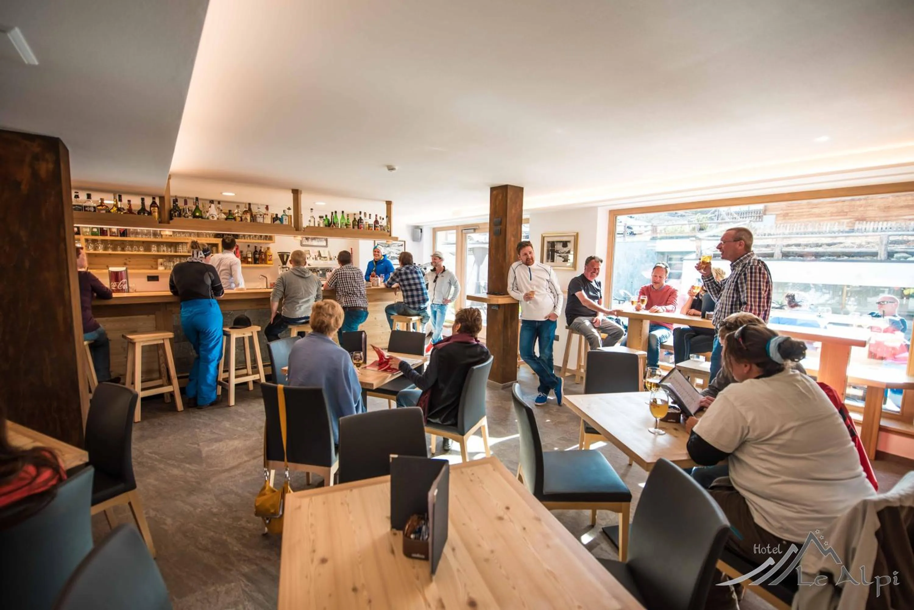 Lounge or bar in Hotel Le Alpi