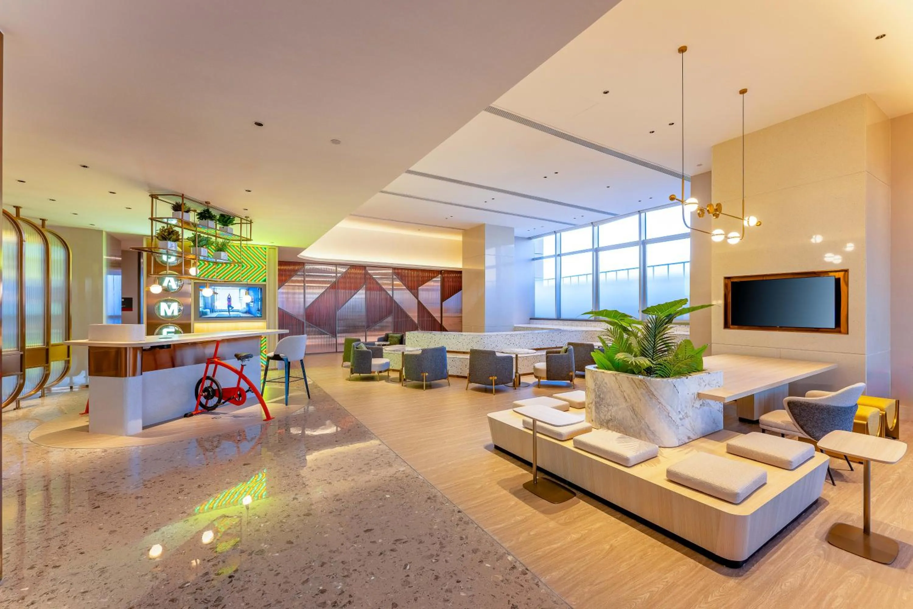 Seating area in EVEN Hotel Qingdao Laoshan - an IHG Hotel