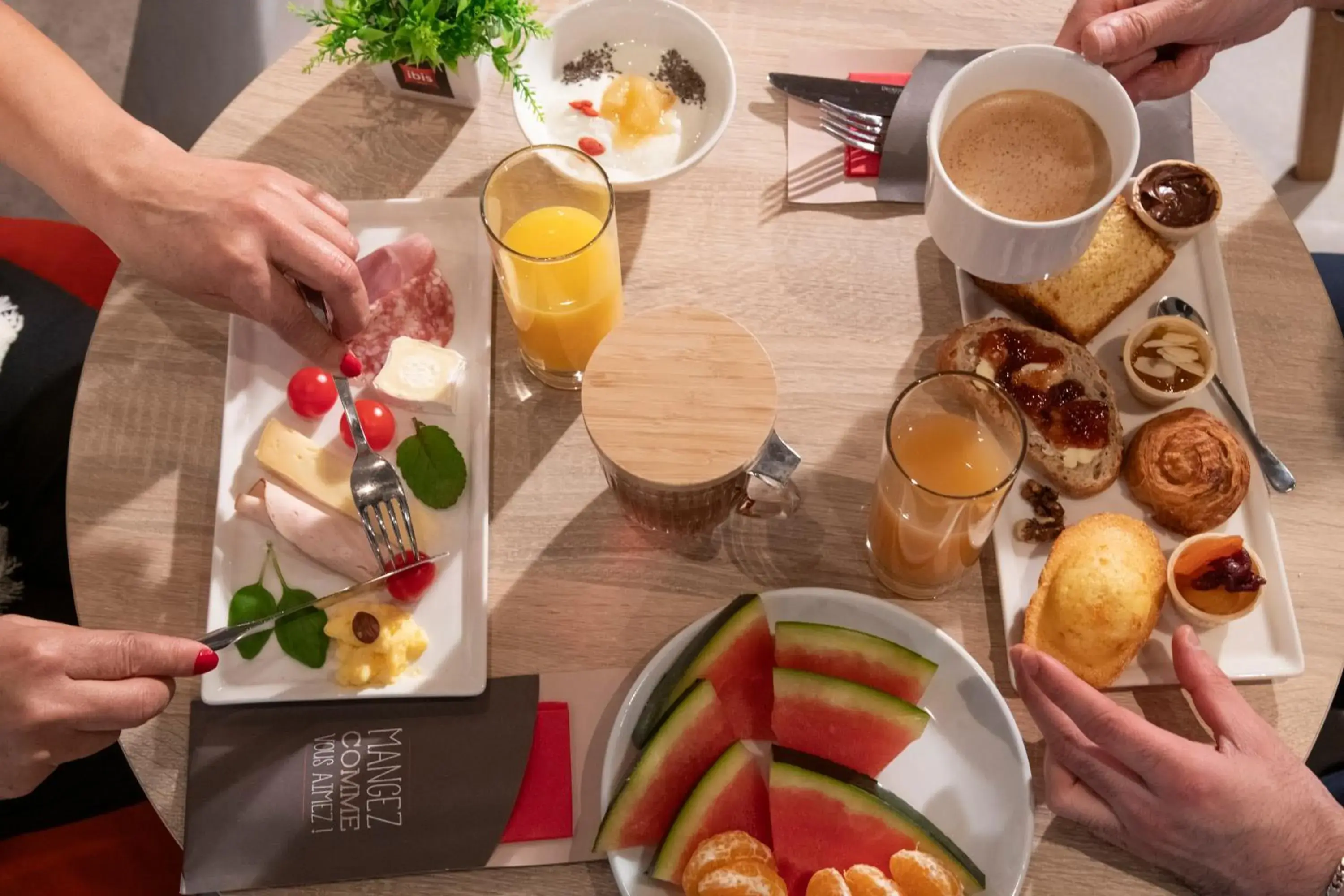 Breakfast in Ibis Roquebrune Cap Martin Menton Breakfast in Ibis Roquebrune Cap Martin Menton