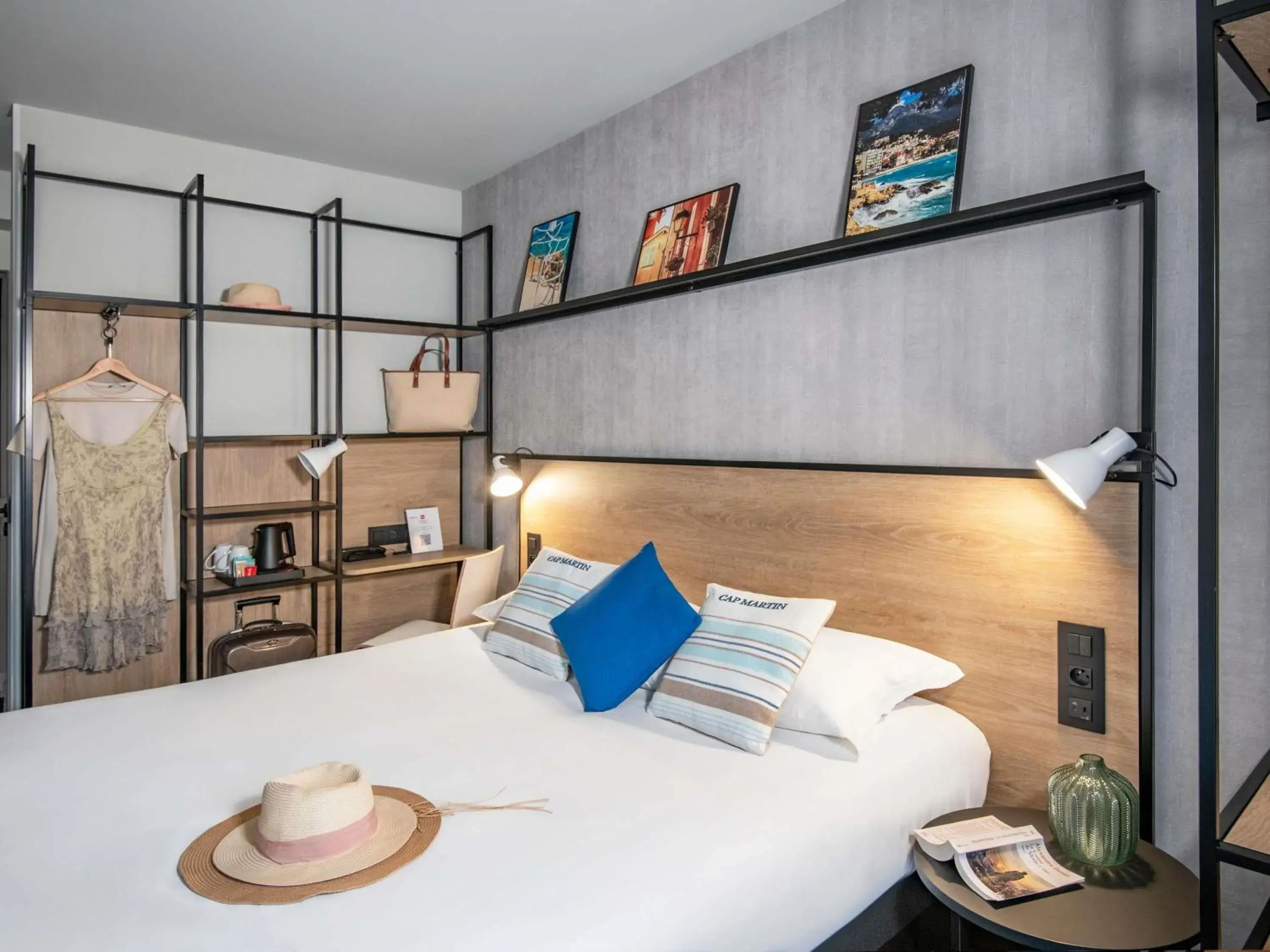 Bedroom, Bed in Ibis Roquebrune Cap Martin Menton Bedroom, Bed in Ibis Roquebrune Cap Martin Menton
