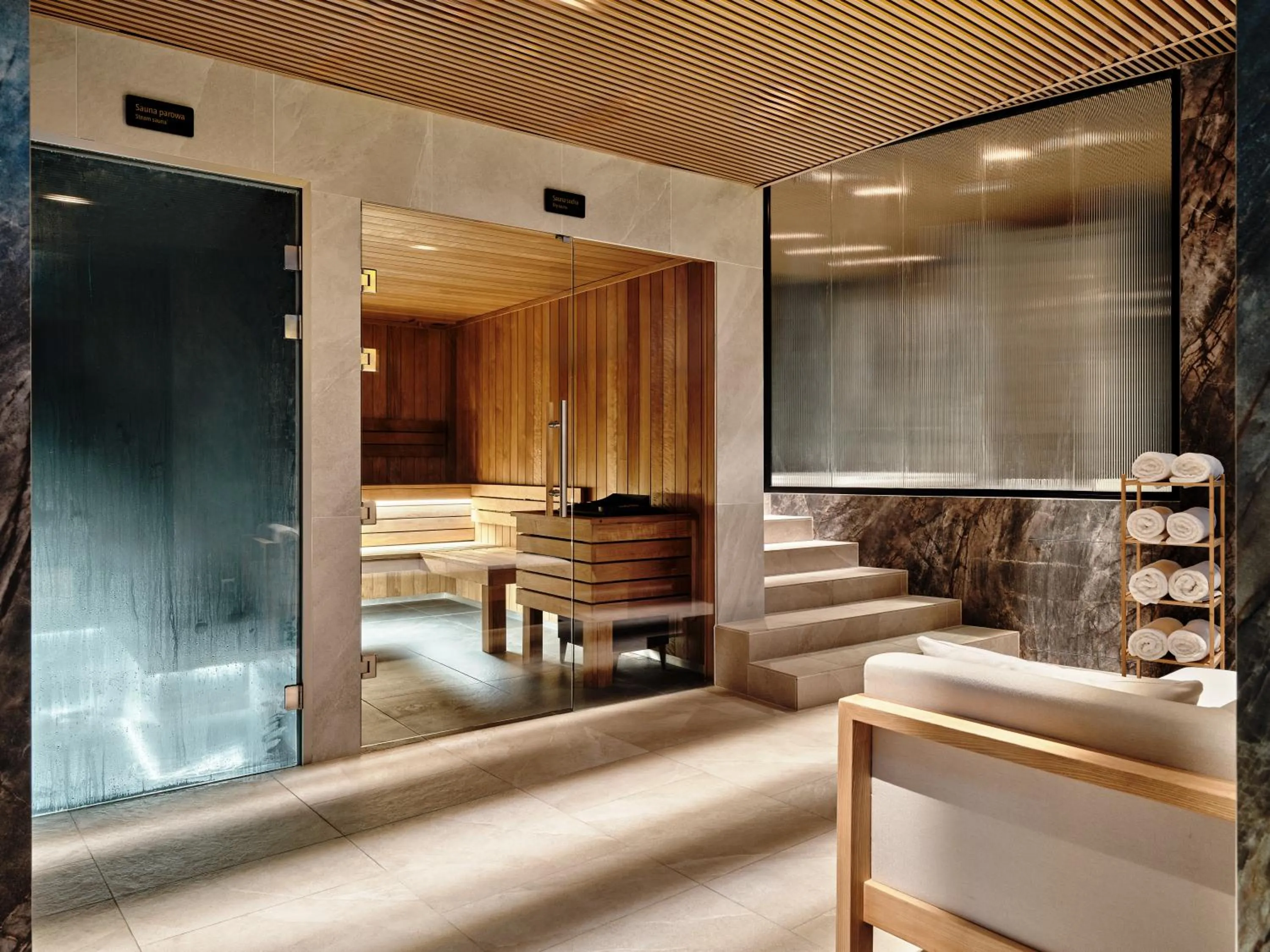 Sauna in Mövenpick Grand Hotel Wroclaw