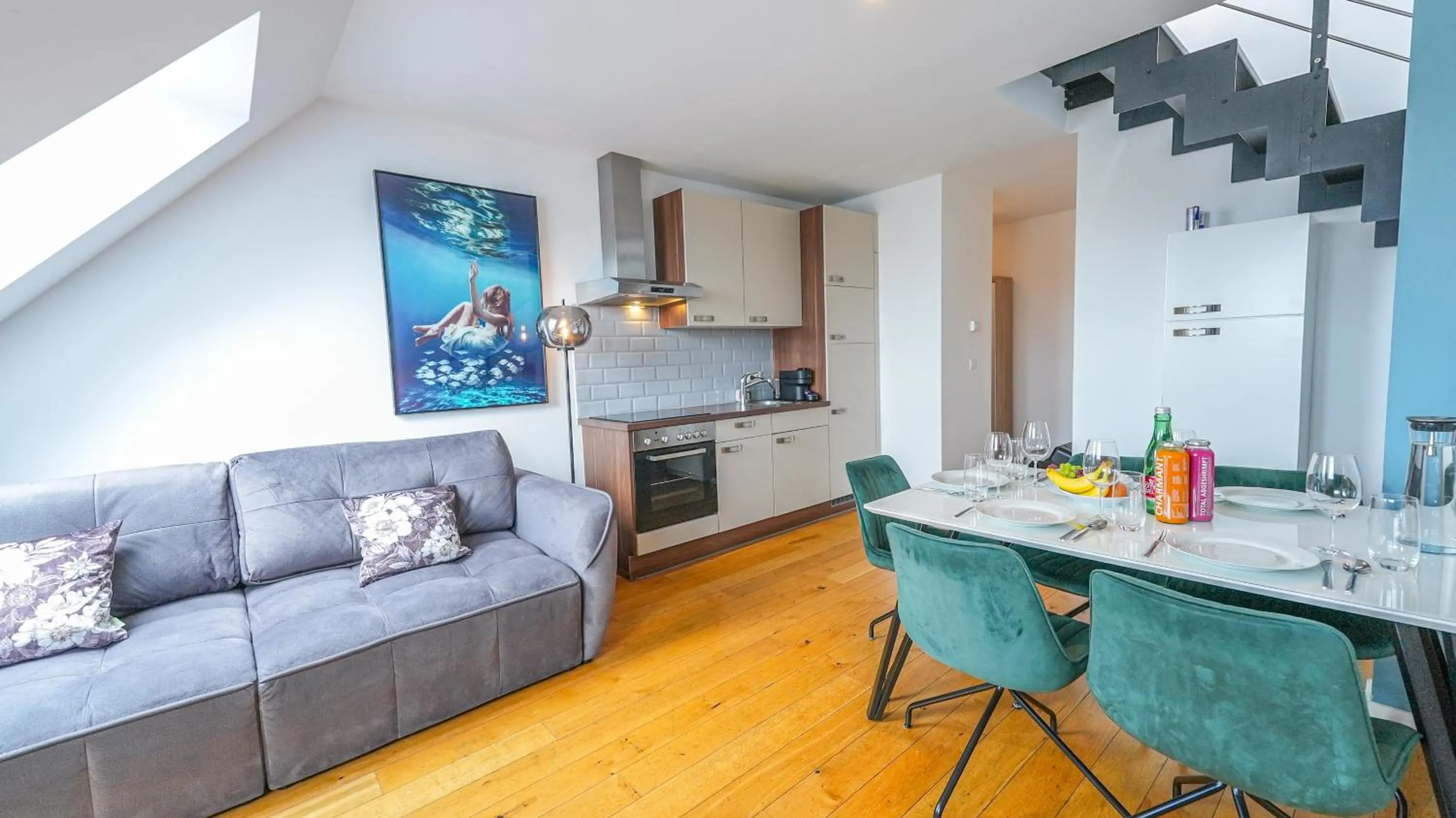 Kitchen or kitchenette in Christiano Apartments Hauptbahnhof | contactless check-in
