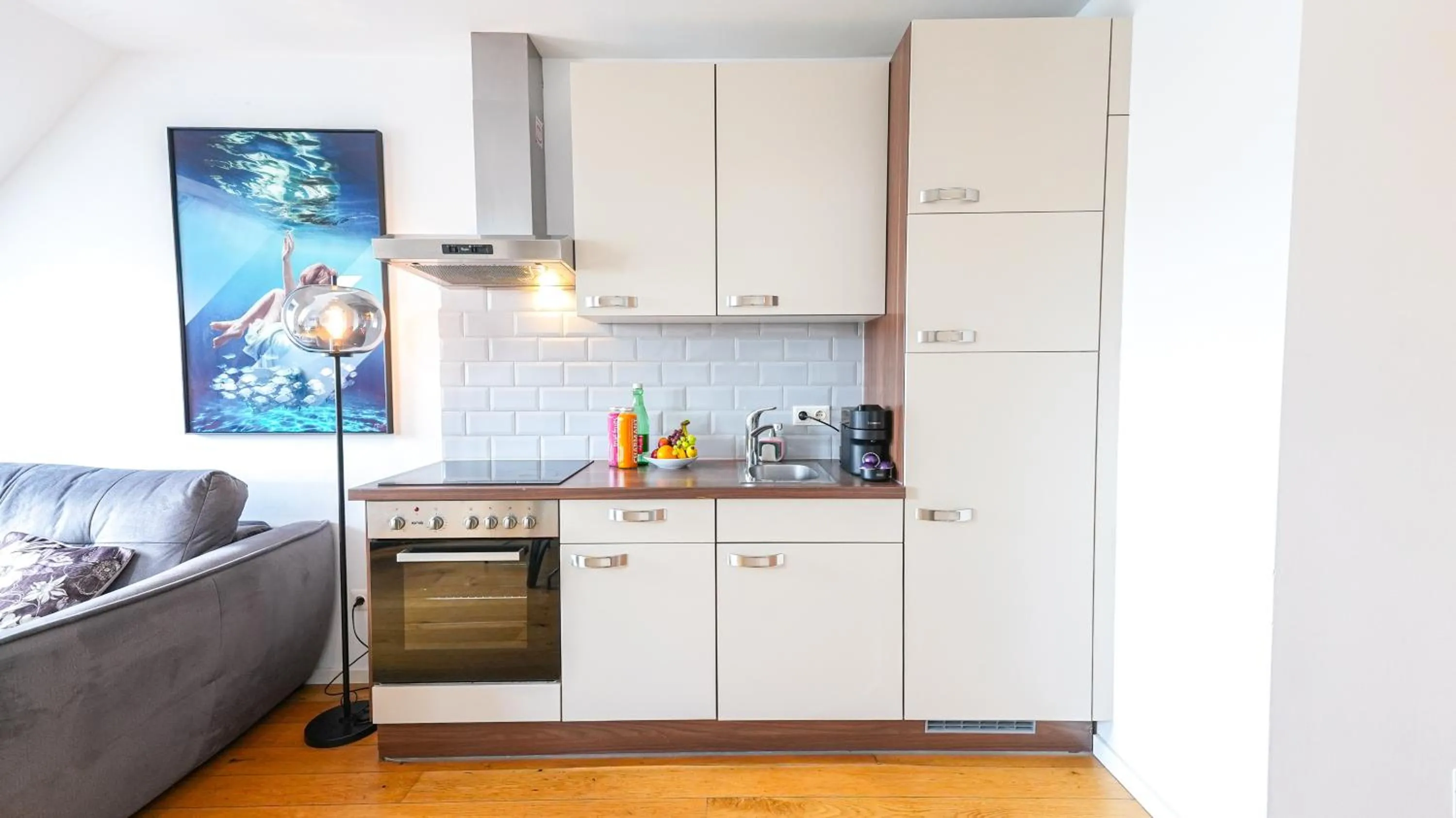 Kitchen or kitchenette in Christiano Apartments Hauptbahnhof | contactless check-in