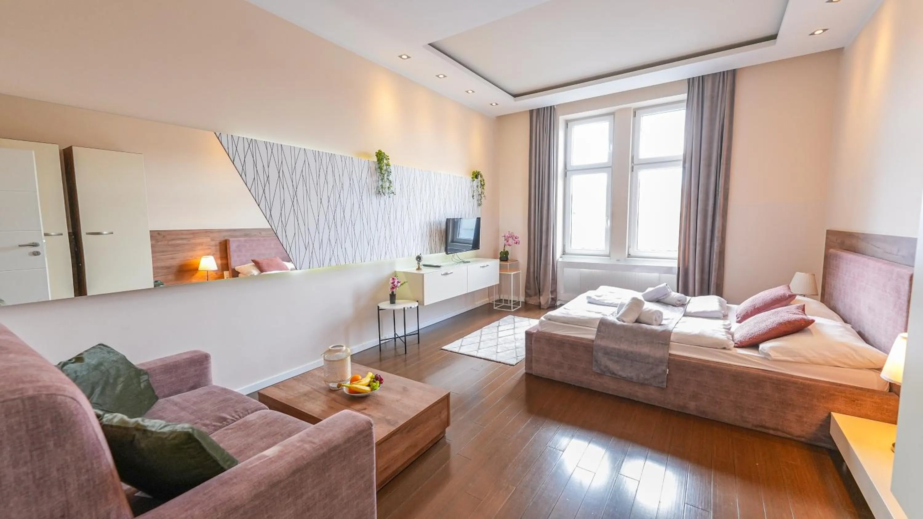 Bed in Christiano Apartments Hauptbahnhof | contactless check-in