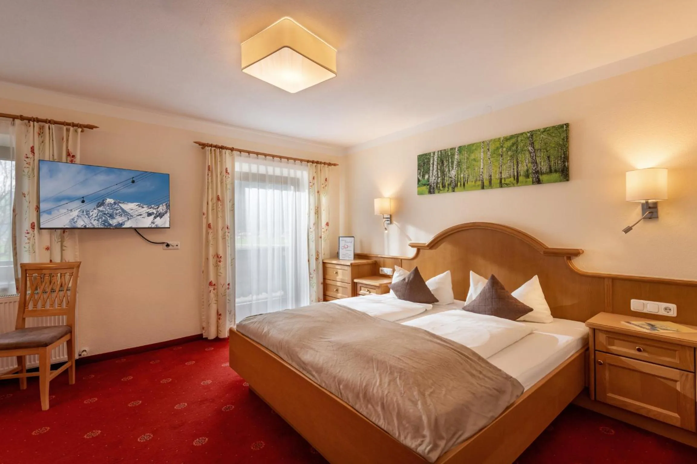 Bed in Hotel Garni Birkenhof