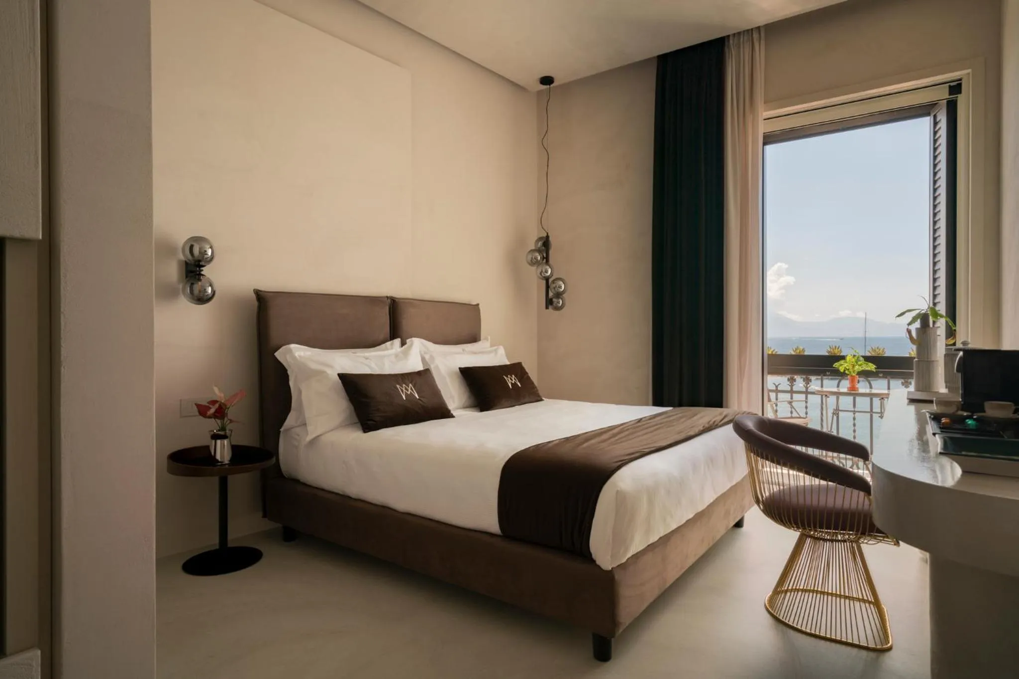 Bed in Demetra Luxury Suites