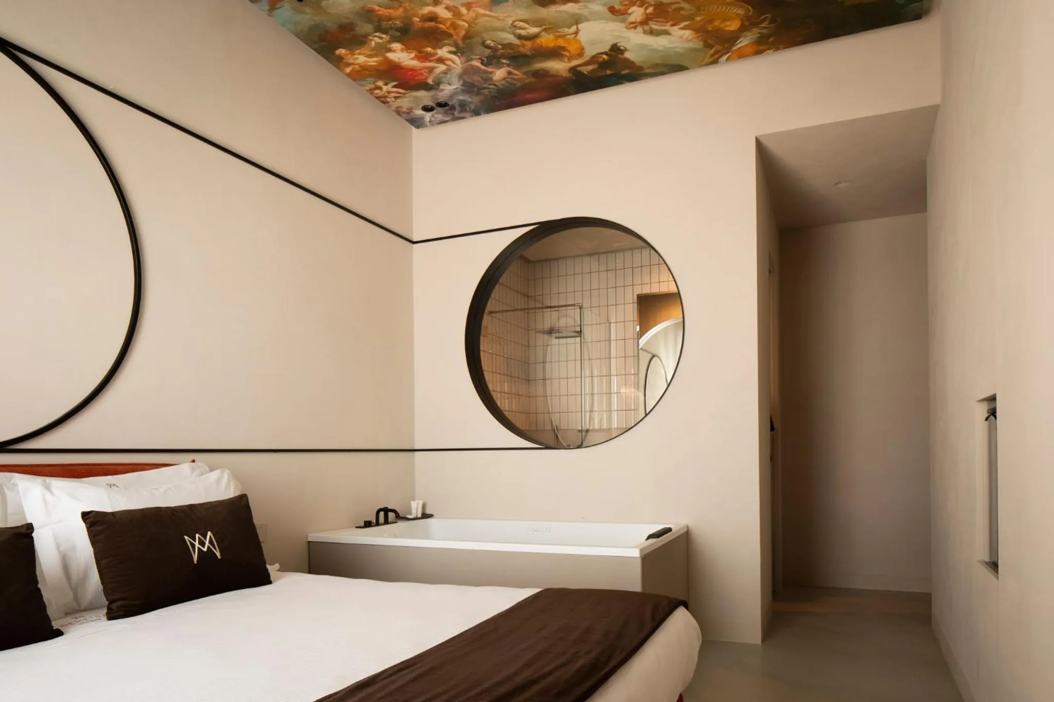 Bed in Demetra Luxury Suites