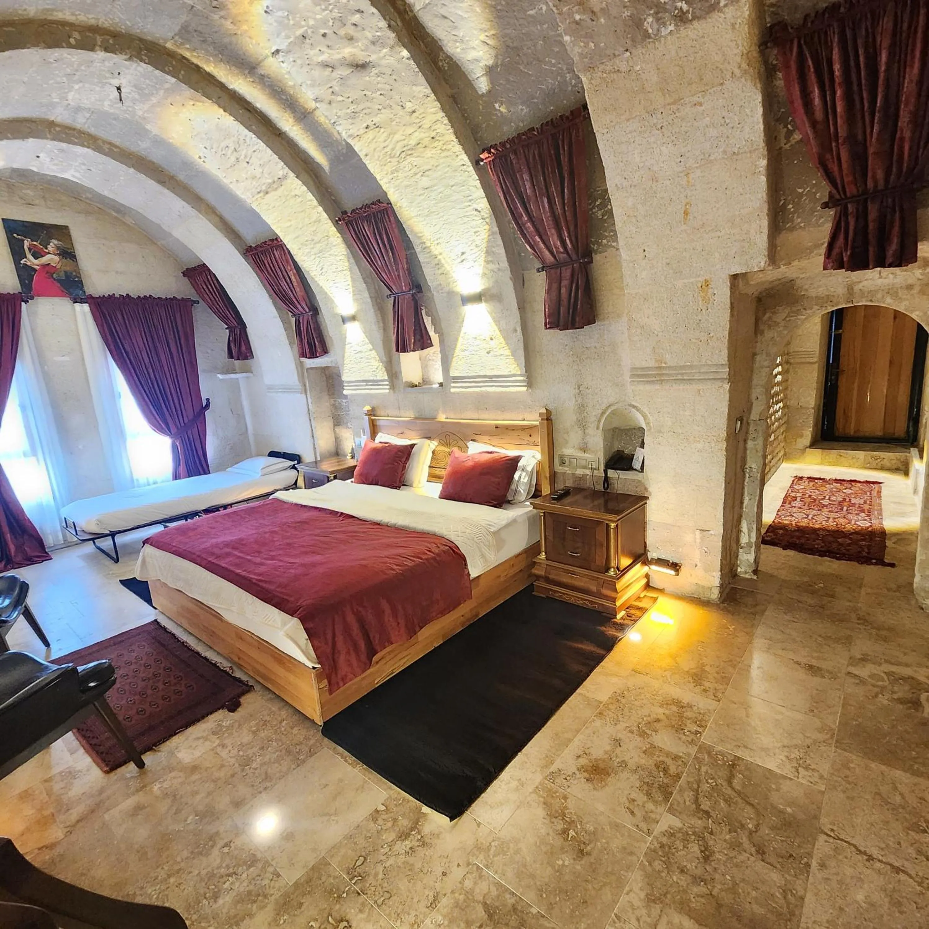 Bed in Memories Cave House Adults Only Plus 12