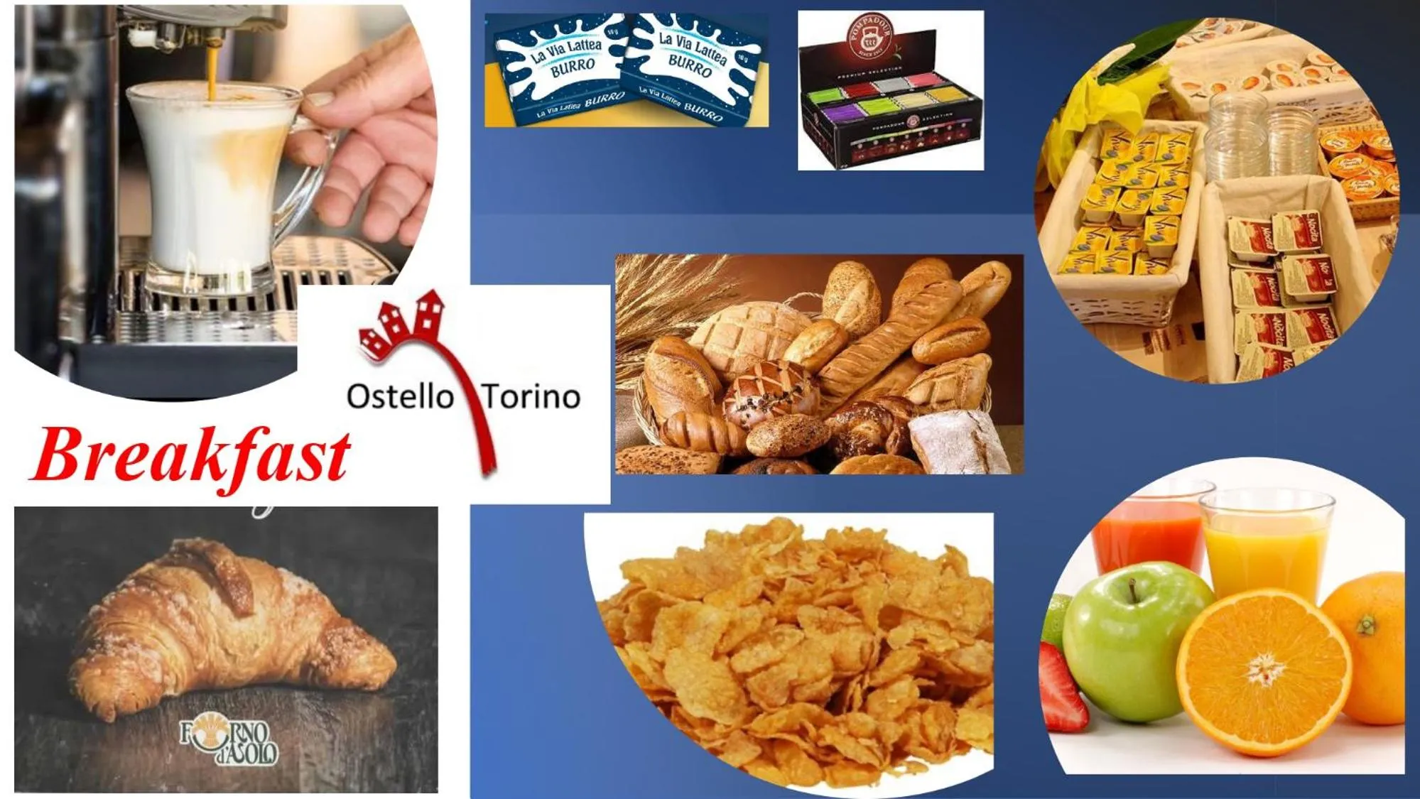 Food and drinks in Ostello Torino
