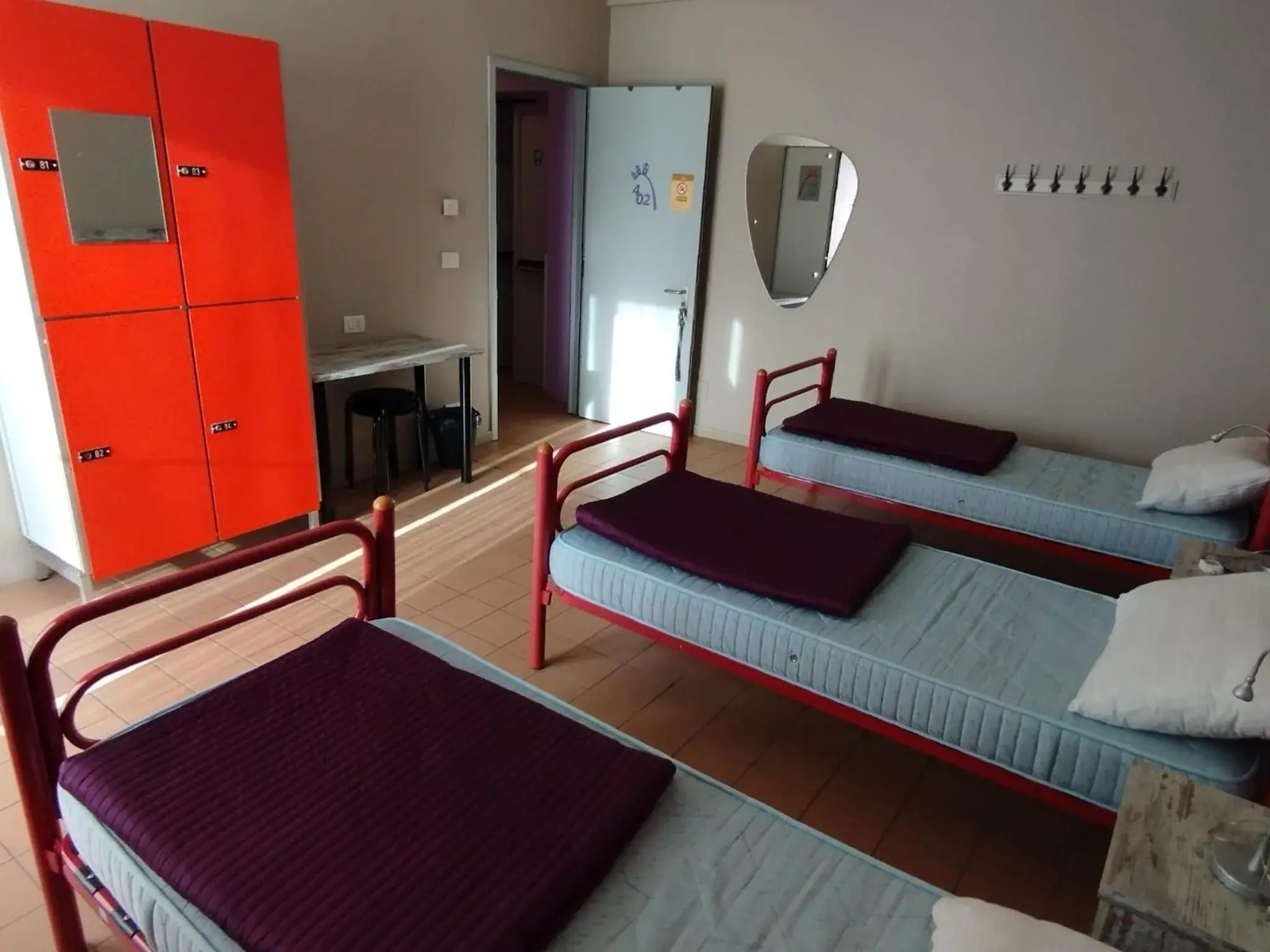 Triple Room with Private External Bathroom in Ostello Torino Triple Room with Private External Bathroom in Ostello Torino