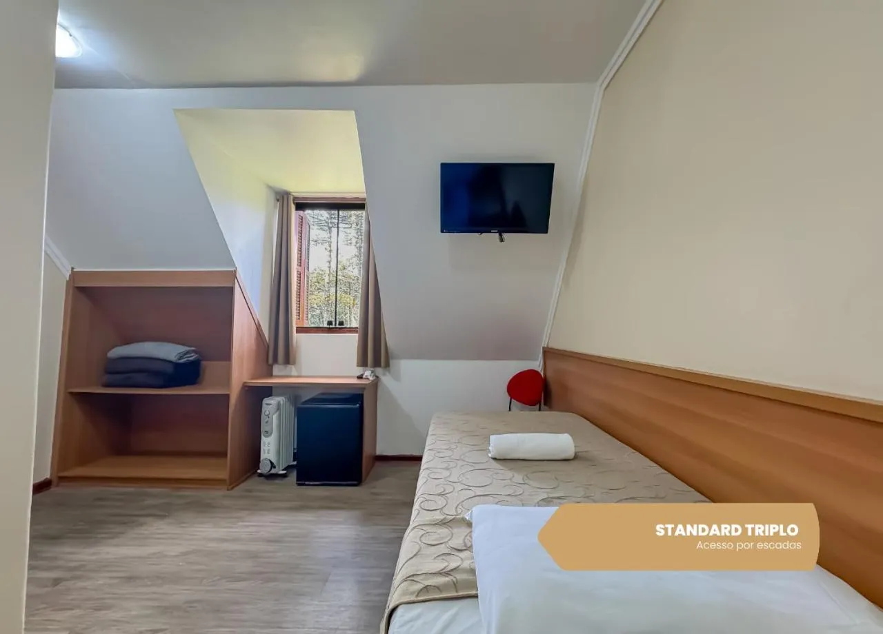 Bedroom, Bed in Hotel Fazenda Golden Park Campos do Jordão