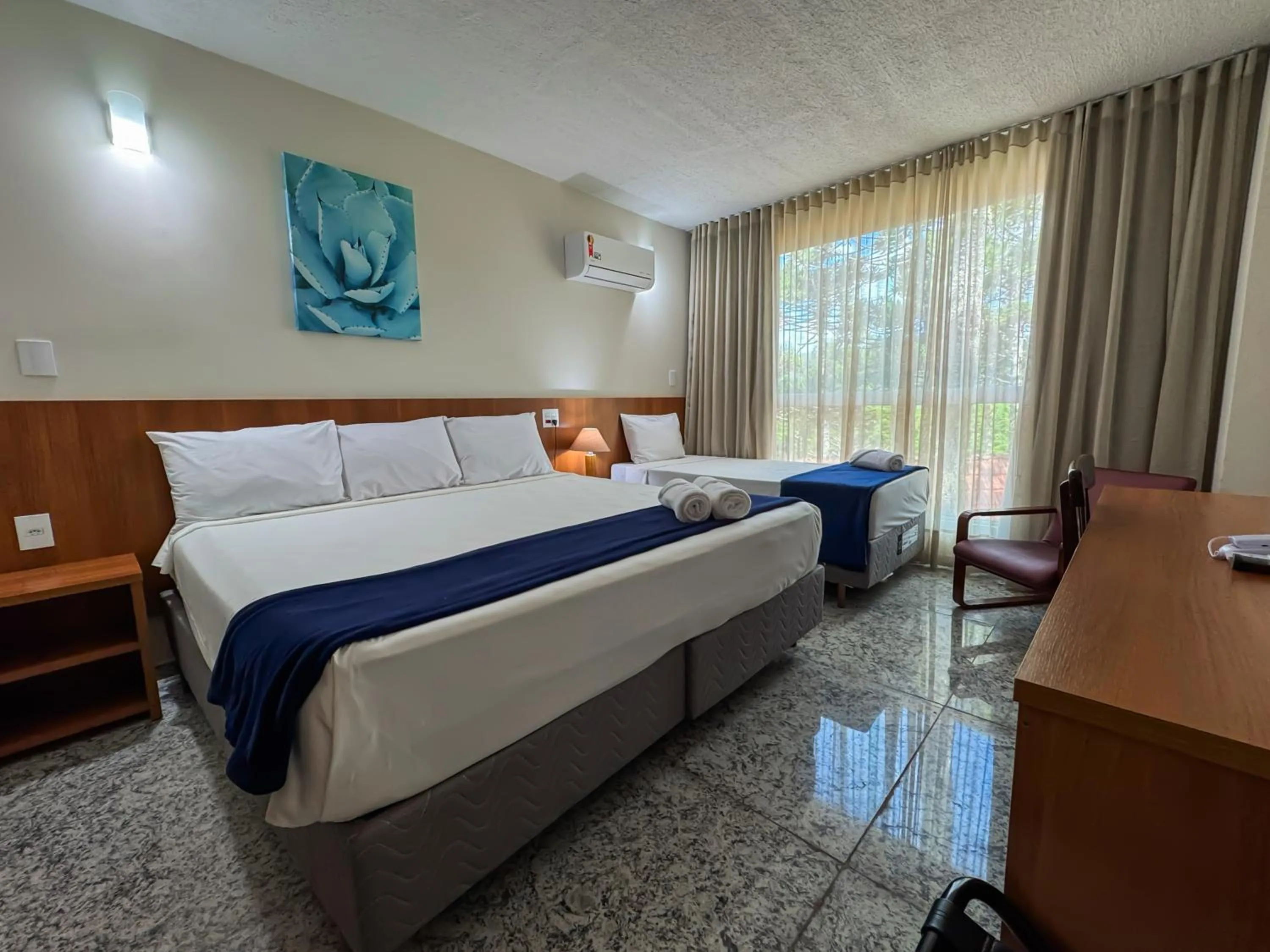 Bed in Hotel Fazenda Golden Park Campos do Jordão