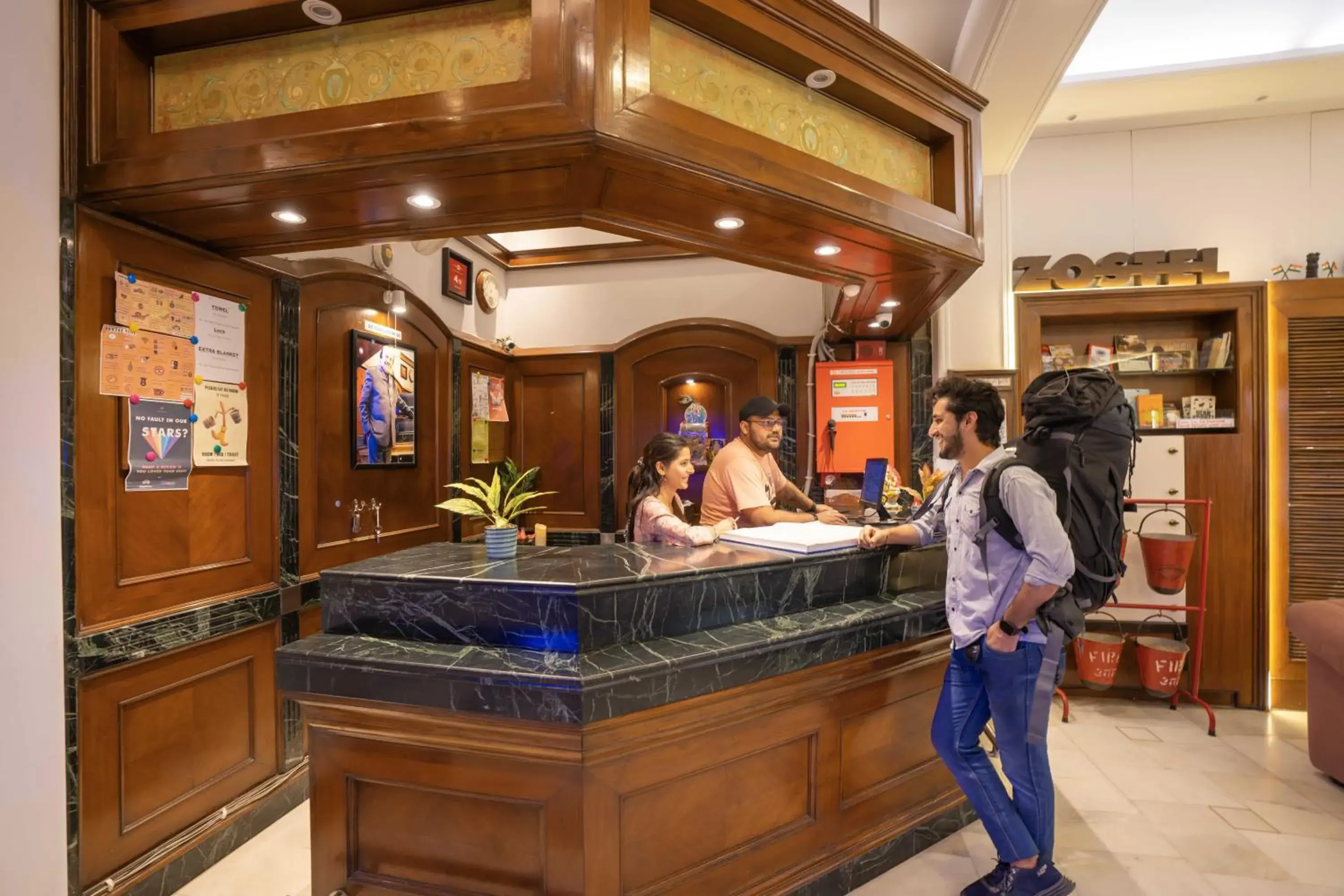 Lobby or reception in Zostel Delhi Lobby or reception in Zostel Delhi