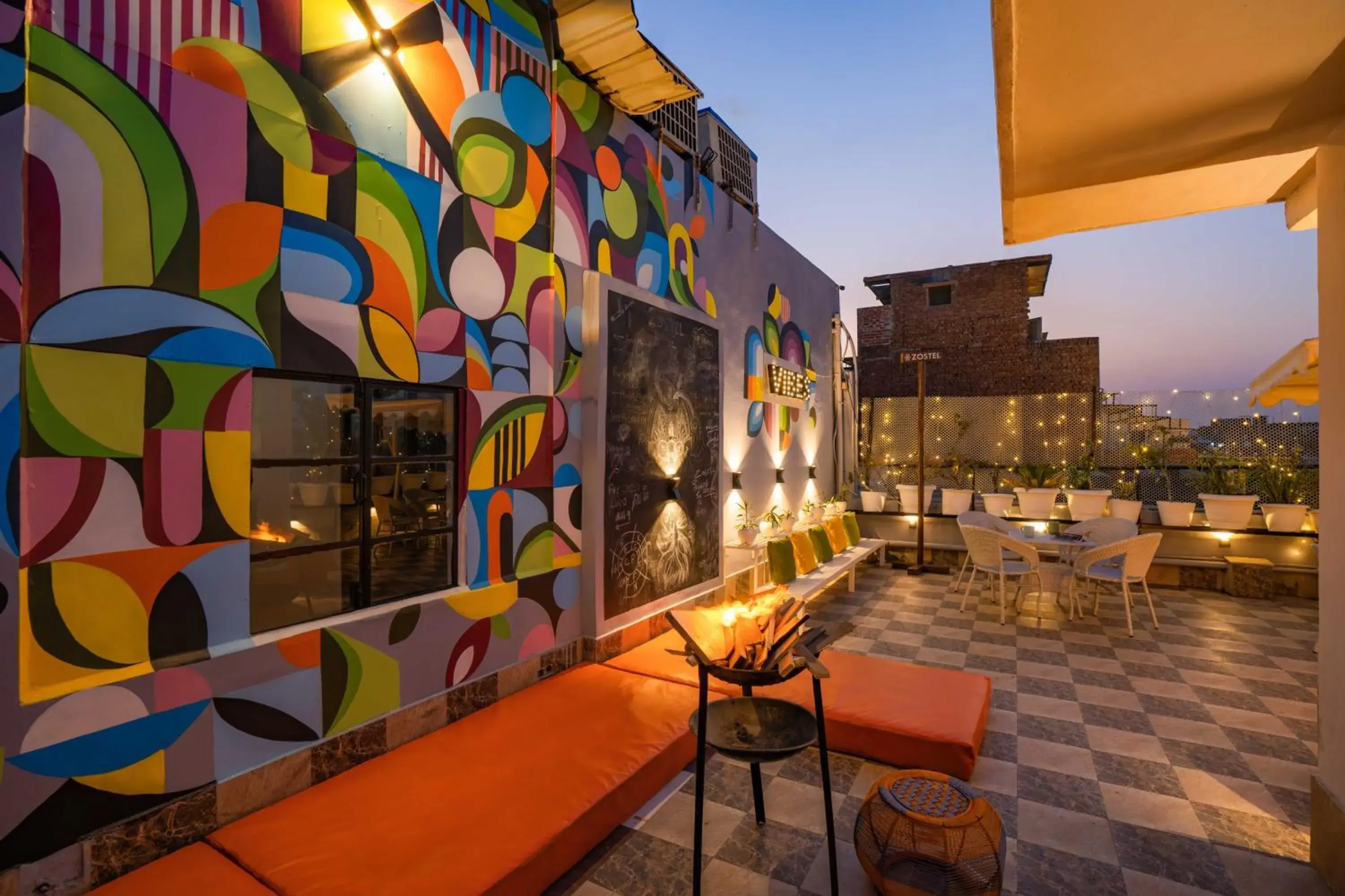 Property building in Zostel Delhi Property building in Zostel Delhi