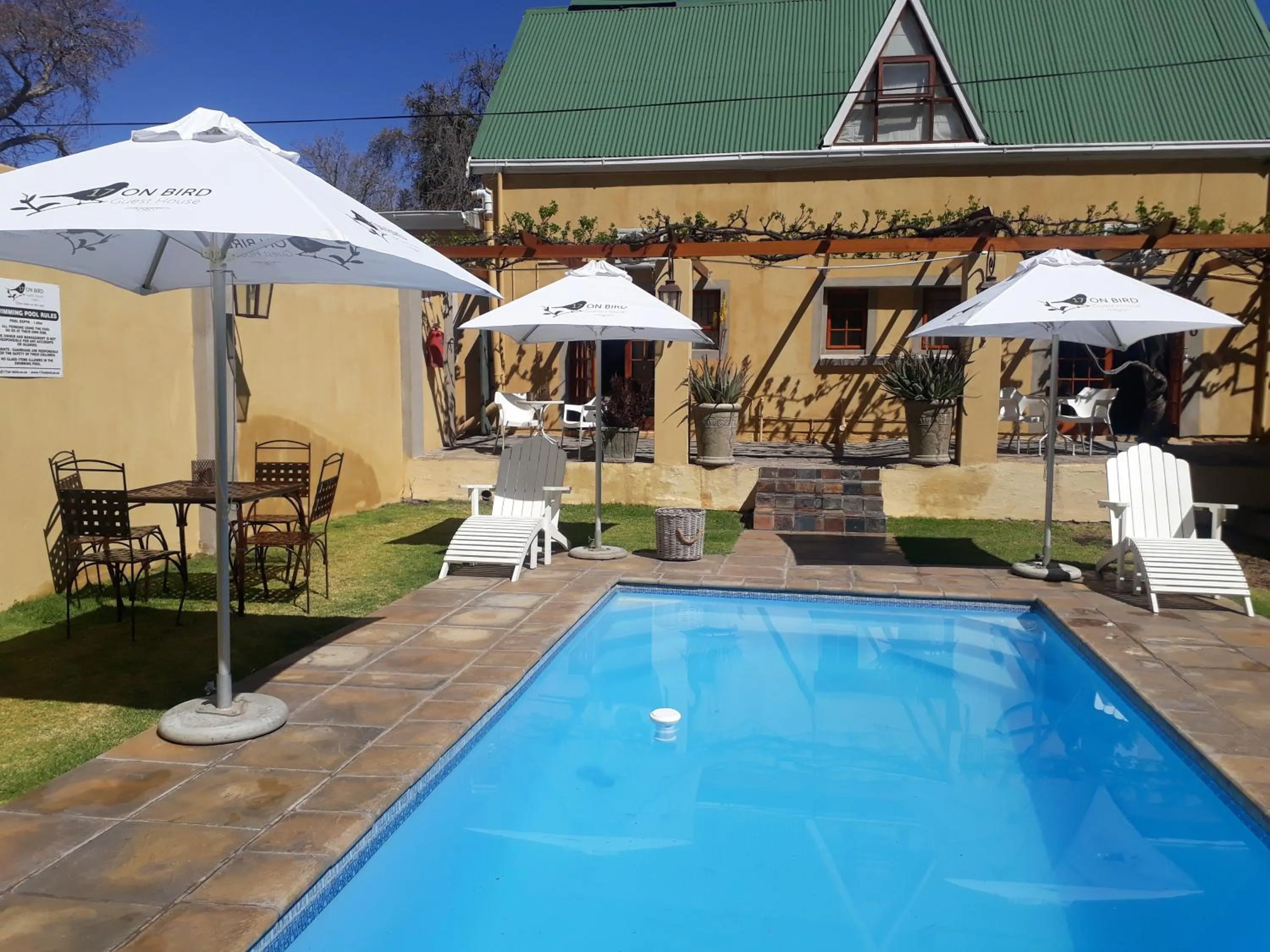 Swimming pool in 17 on Bird Guest House