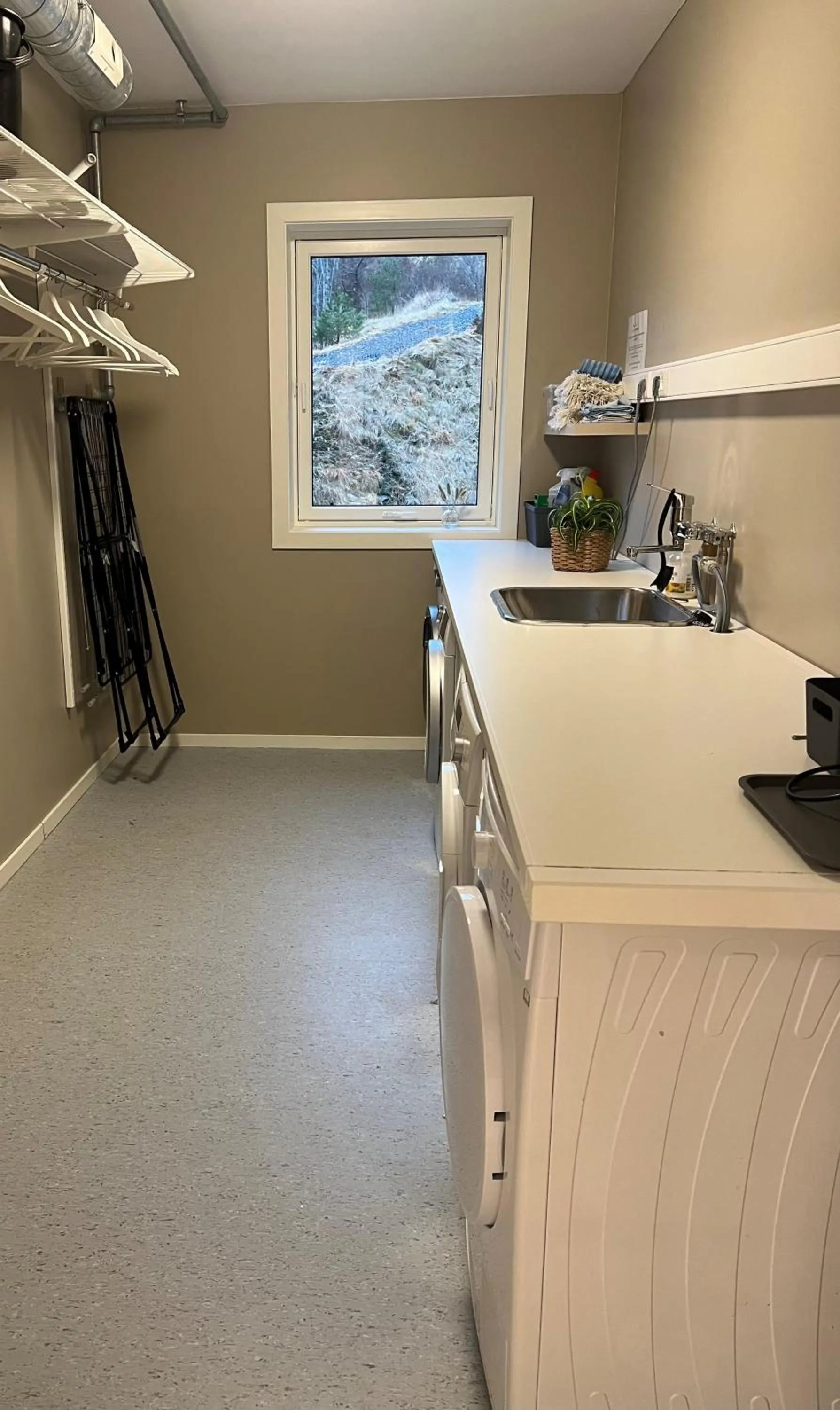 laundry in Selvbetjent leilighetshotell på Ålgård