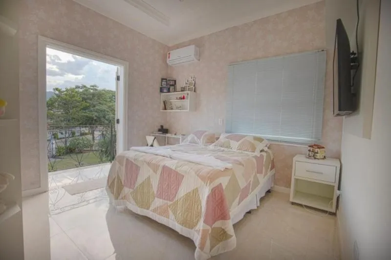 Bed in Pousada Recanto Jota Ge