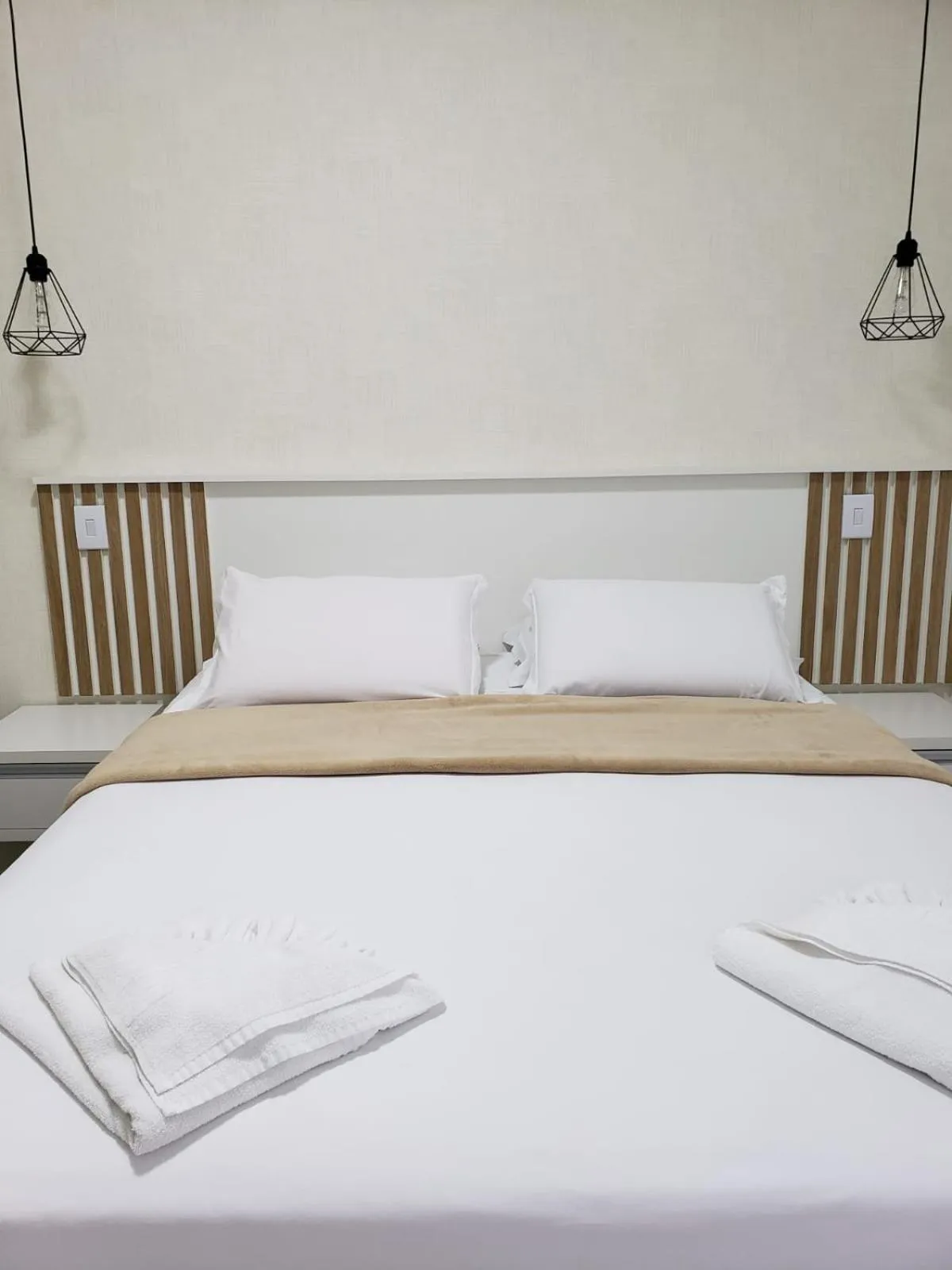 Bed in Pousada Recanto Jota Ge